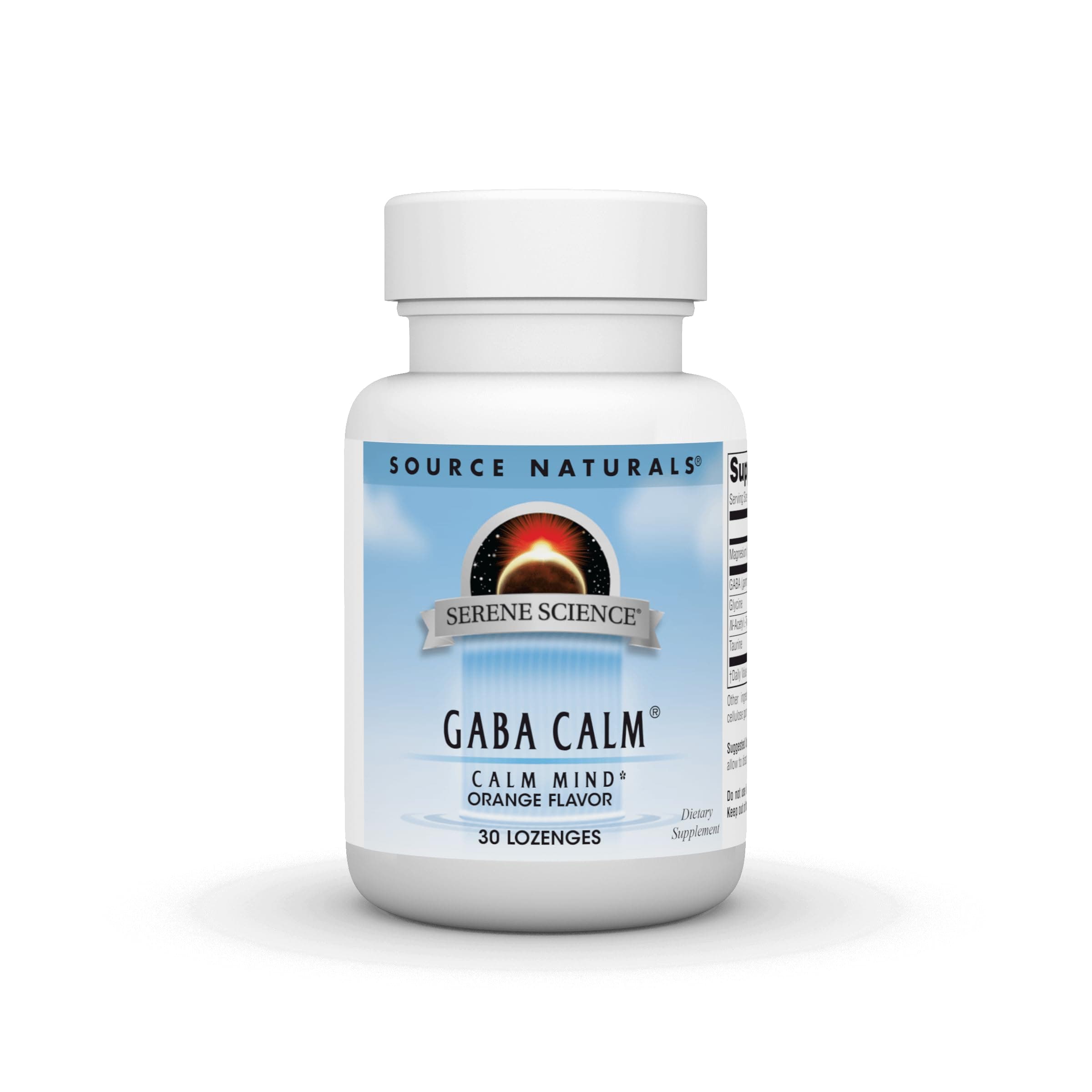 Source Naturals Serene Science GABA, 125 mg, Orange Flavored* - 30 Lozenges