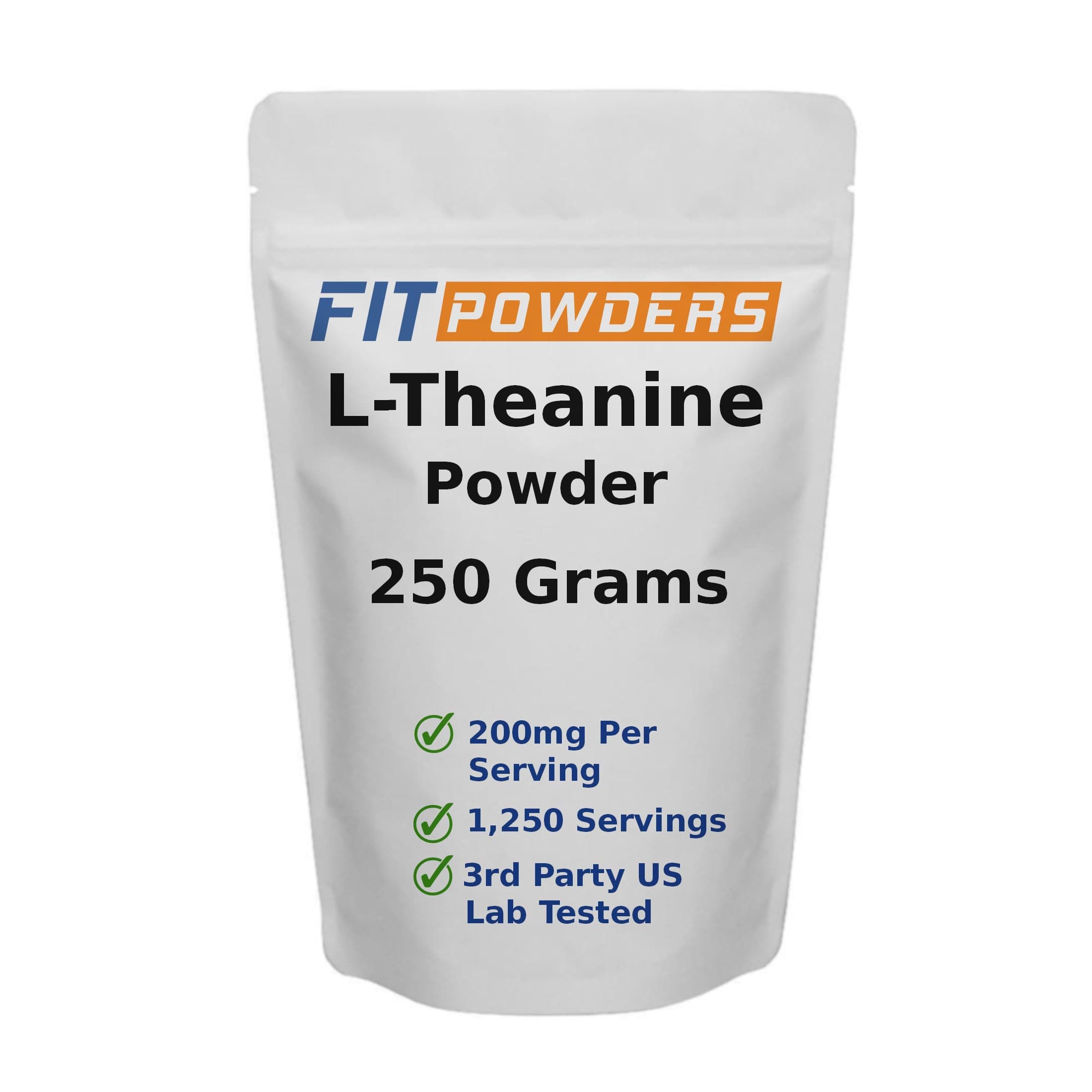 L-Theanine Powder 100% Pure, Non-GMO, Vegan, Gluten Free Theanine Powder Supplement (Multiple Sizes) Mood and Cognitive, Stress Relief and Relaxation, Scoop Included (250 Grams)