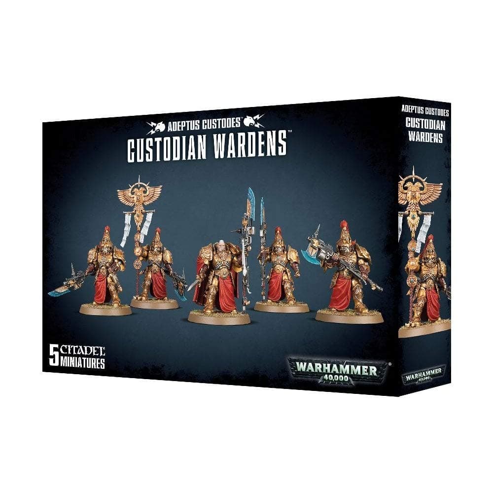 Games Workshop Warhammer 40k - Adeptus Custodes Custodian Wardens, Black