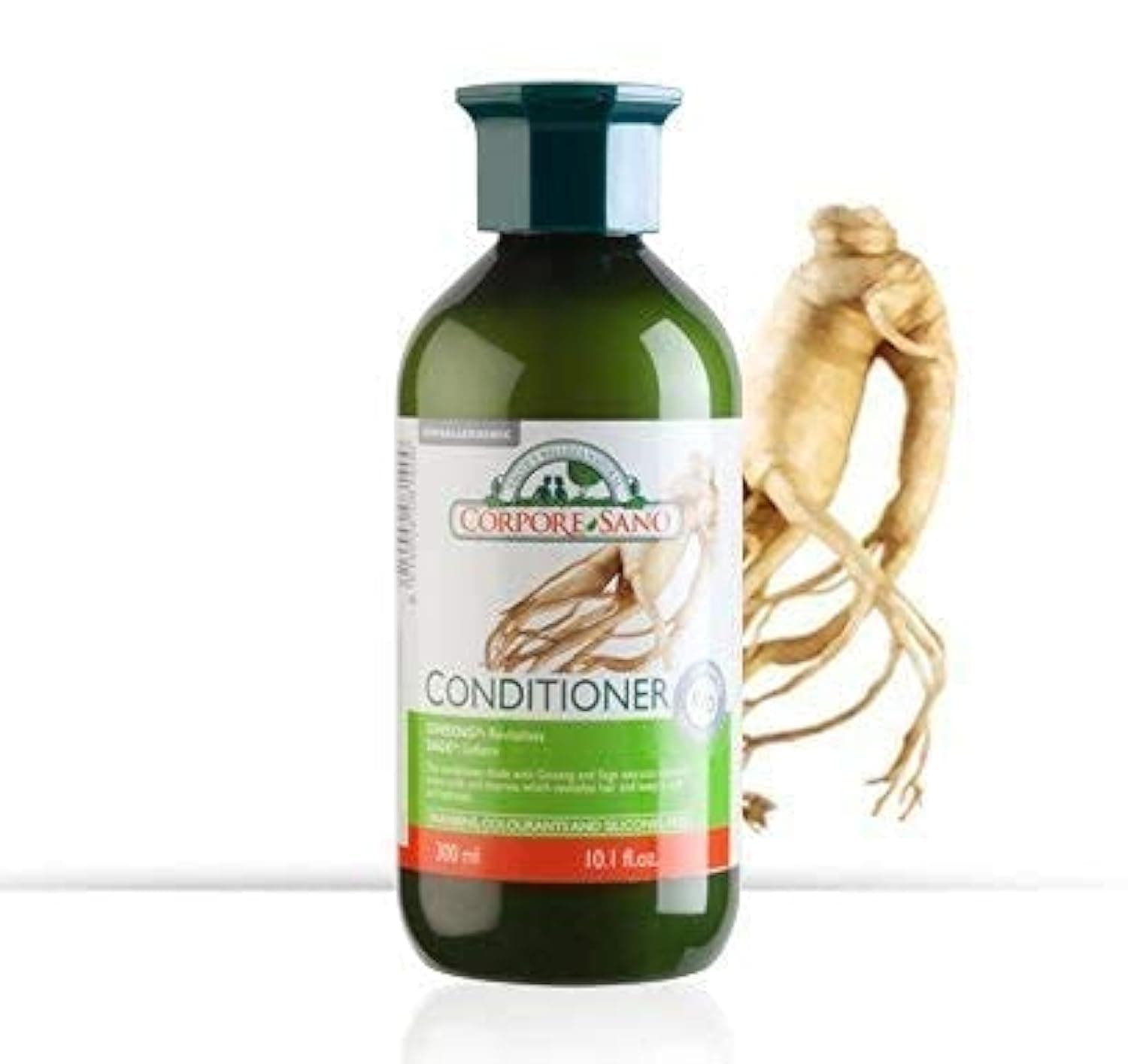 Corpore Sano GINSENG & SAGE Conditioner-HYPOALLERGENIC-CERTIFIED ORGANIC-NO PARABENS-300 ml/10.1 fl oz