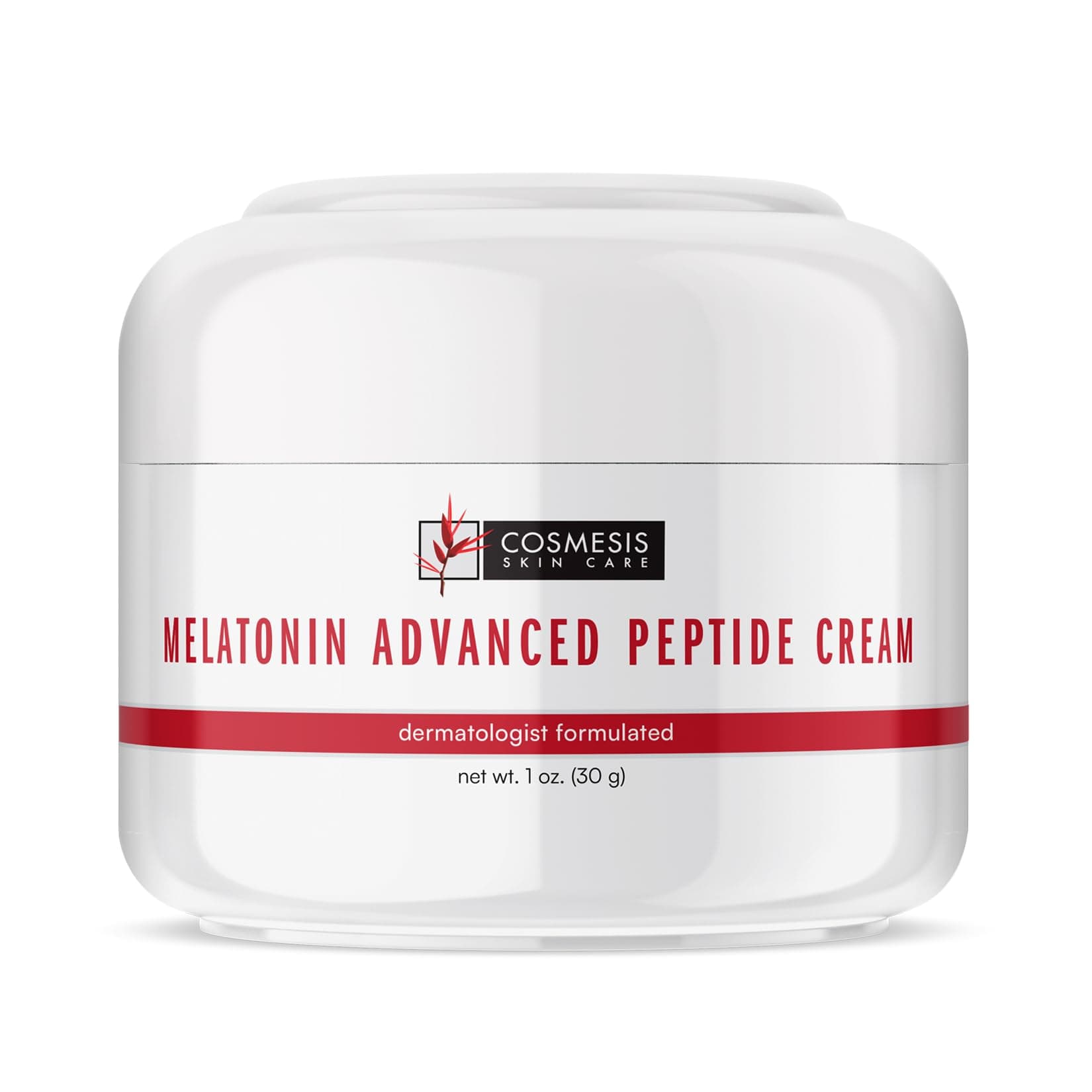Melatonin Advanced Peptide Cream for Youthful Skin - Supports Nightly Natural Renewal, 1 oz - Cosmesis