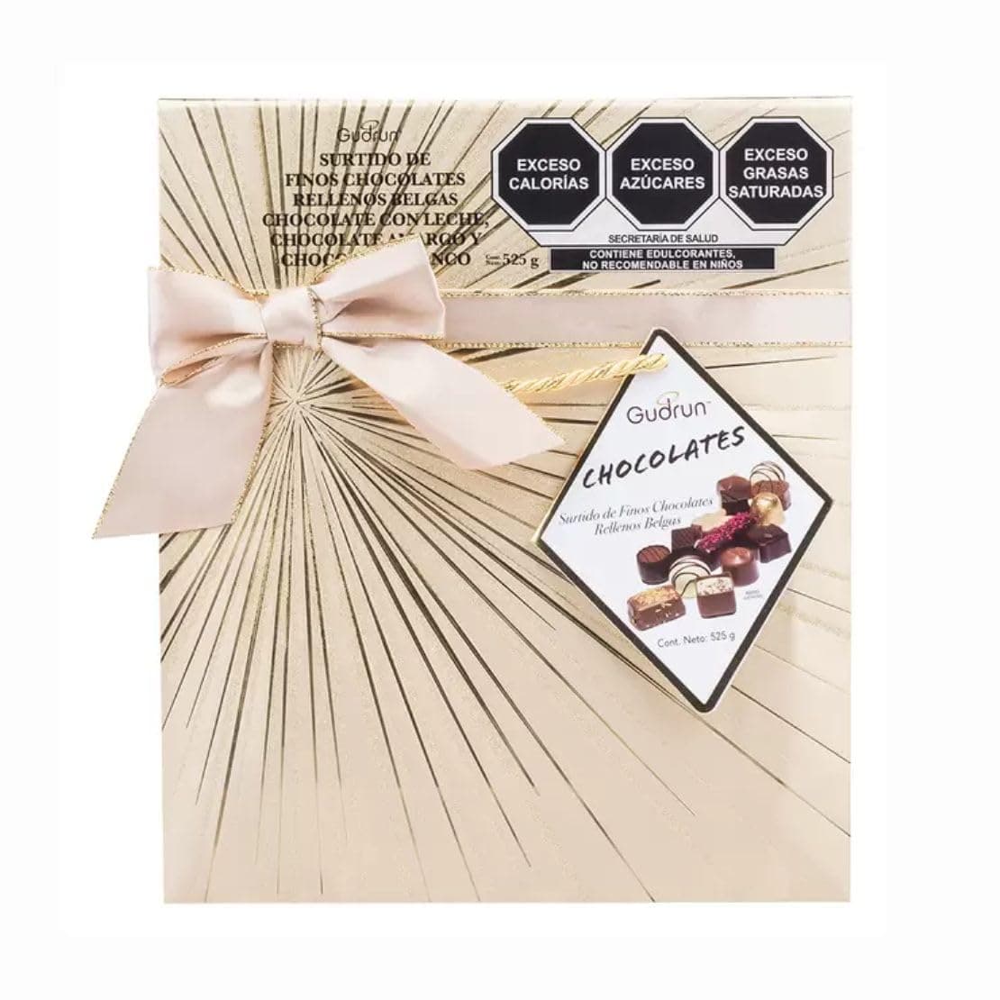 Belgian Chocolate Box Bag Assorted Chocolates Gold Box + Bag