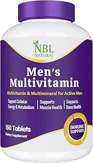 High Potency Multivitamins for Active Men, Muscle Health Support, Immune Support, Energy & Metabolism Support, 150 Tablets