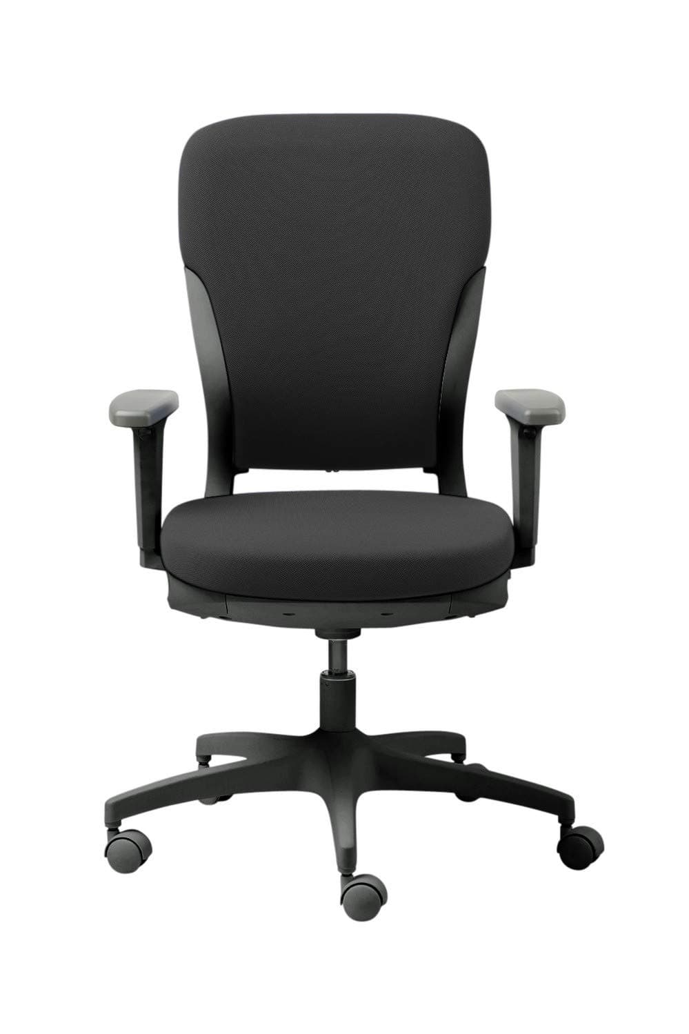 GODREJ INTERIO Polyester Ergonomic Motion High Back Matte Finish Adjustable Armrest Executive Chair Suitable for Work from Home (Carbon Black)