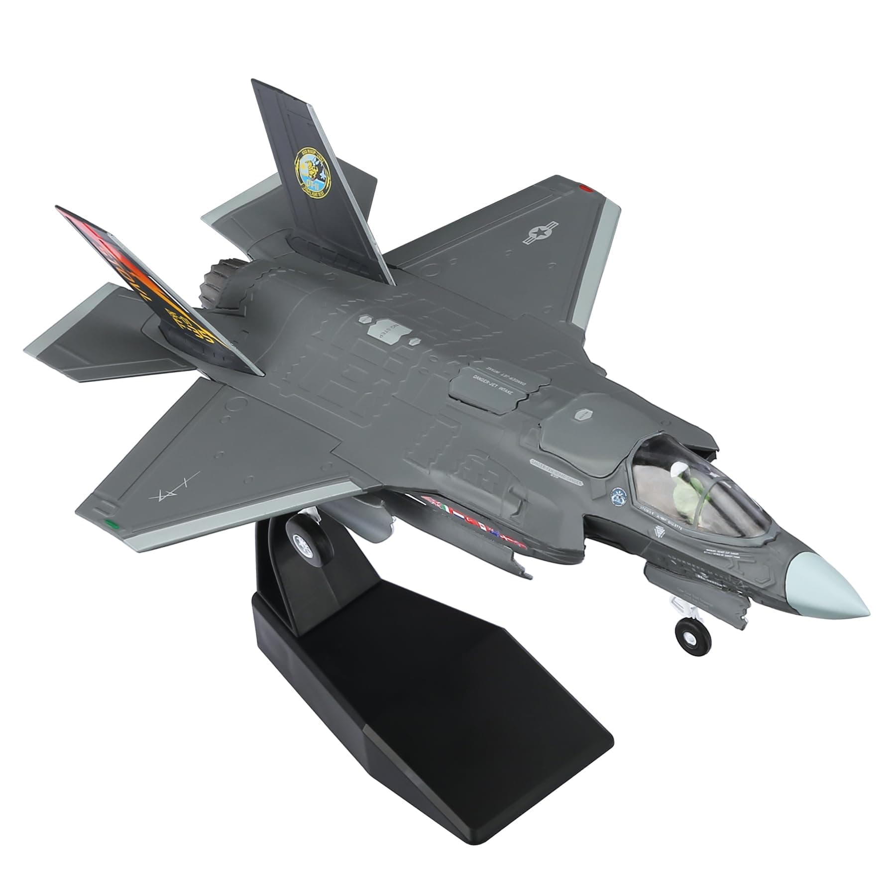 Fighter Jet Model 1:72 F-35B Lightning II Attack Fighter Plane Model Diecast Military Airplane Model for Collection and Gift (F-35B- Lightning)