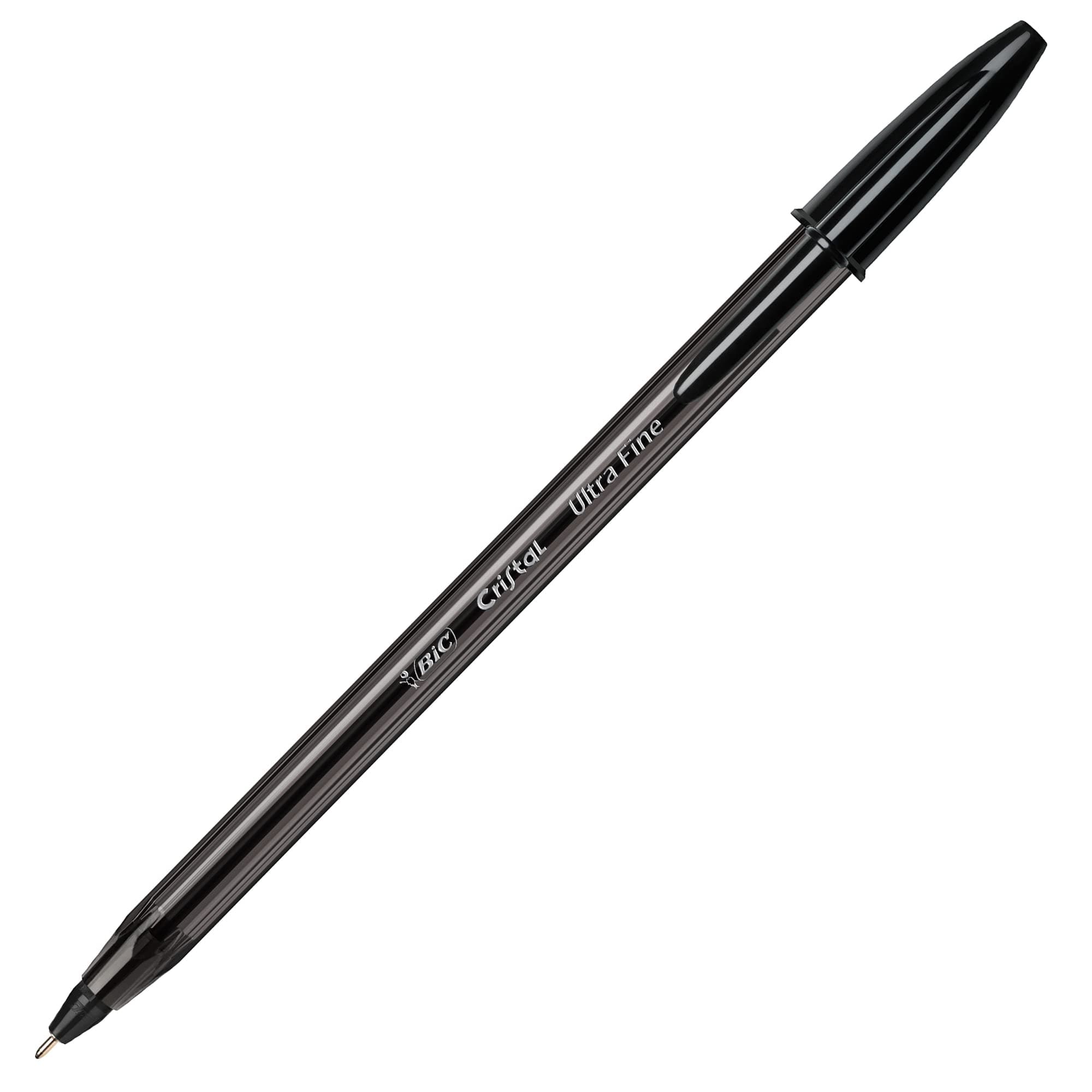 Crystal Exact Fine Point Pens (0.7 mm) - Black, Box of 20
