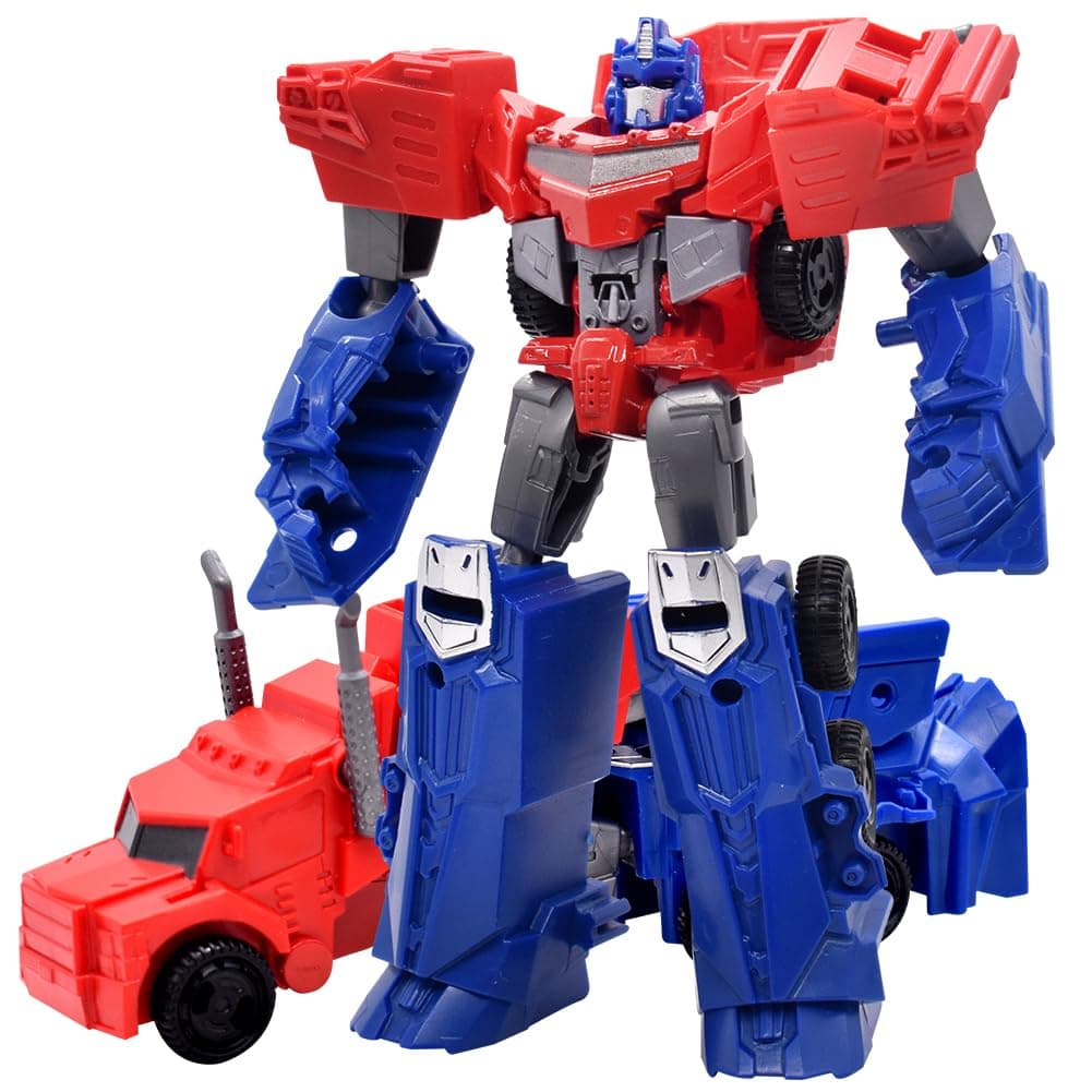 MIFKLMV Transformable Action Figure Toy, 2 in 1 Deformed Car Robot Figure, Flexible Transforming Toys, Deformation Car Model, Alloy Car Robot Car Toy for Kids Ages 3 and Up