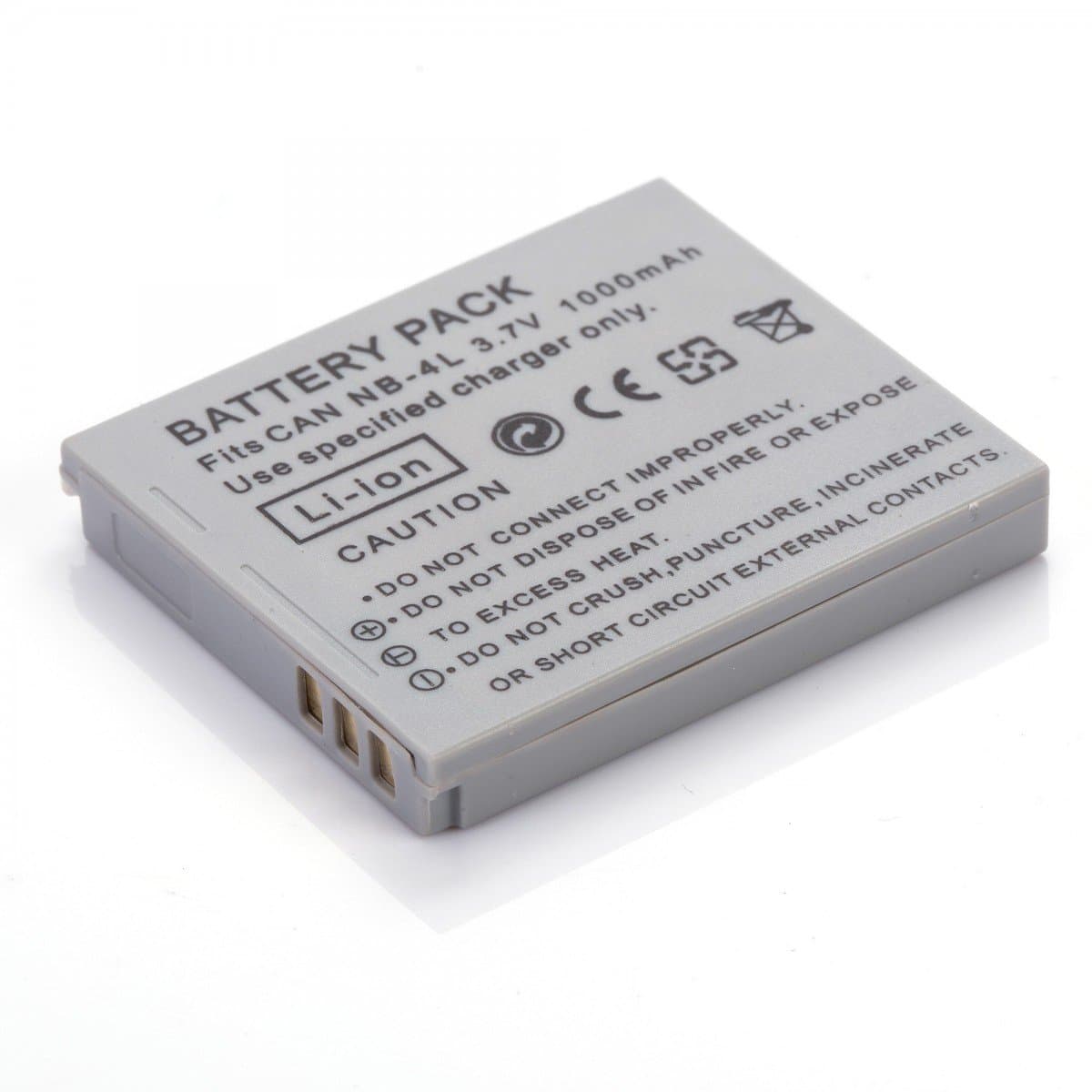 Rusty Bob - NB-4L Canon Digital Ixus IS,82 IS,100 IS,110 IS,115 HS,120 IS,130,220 HS,230 HS,i7,SD40,SD600,SD750,SD1000,SD1100 IS, TX1 - Only battery