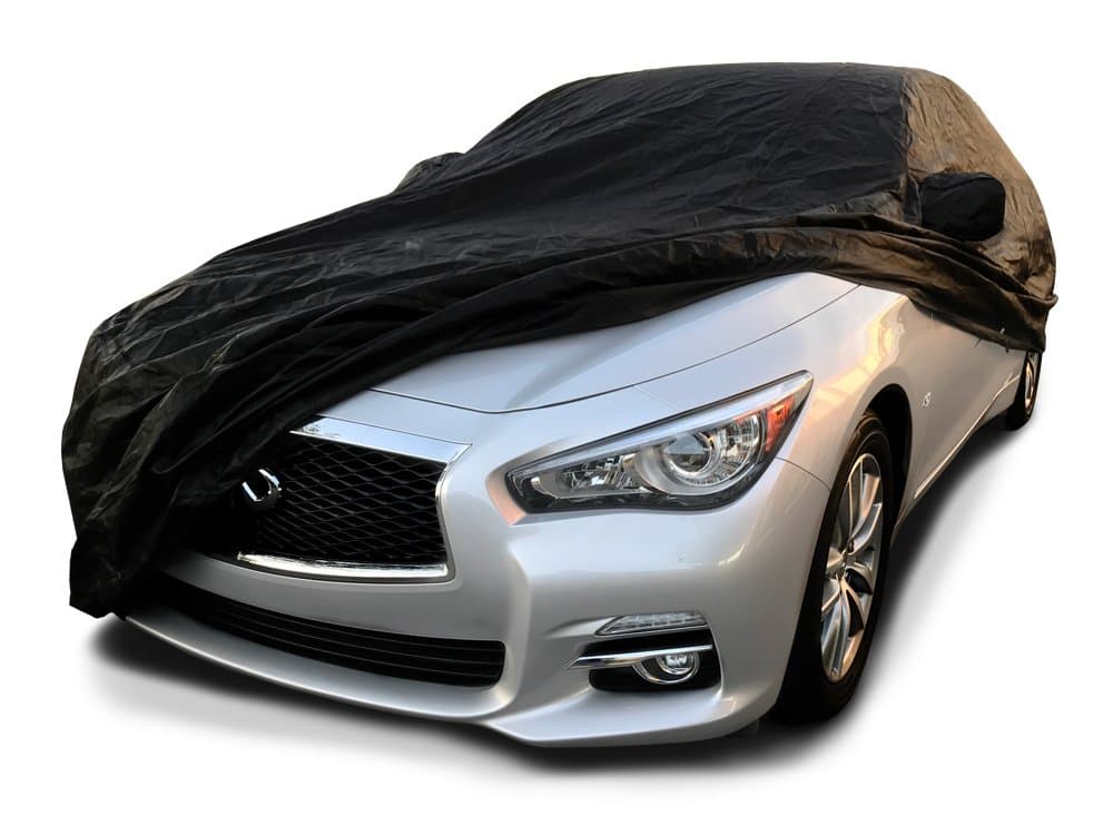 Custom Fit 2014-2019 Infiniti Q50 Car Cover Black Covers