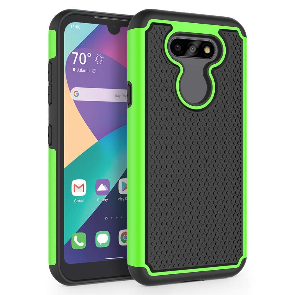 Shockproof Phone Case Cover for LG Aristo 5 / Aristo 5+ / Fortune 3 / Risio 4 / Phoenix 5 / K8X / K31 / Tribute Monarch (5.7", 2020) [Green]