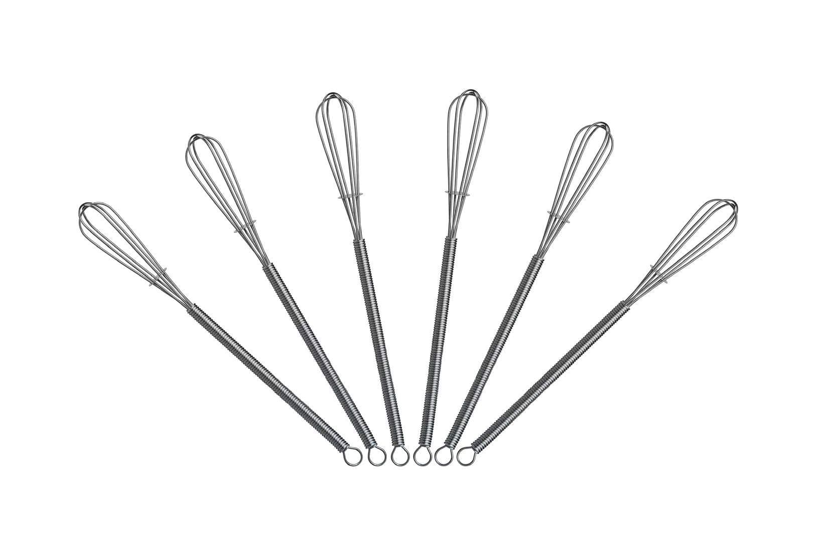 7.2 inch Mini Wire Whisk 6 Pack - Stainless Steel