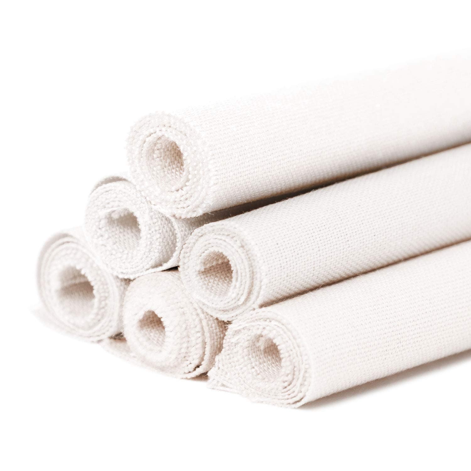 BERYA6 Pcs Linen Needlework Fabric, Square Embroidery Fabric 9 Colors Stitch Cloth for Garment Crafts and Decoration Embroidery Project