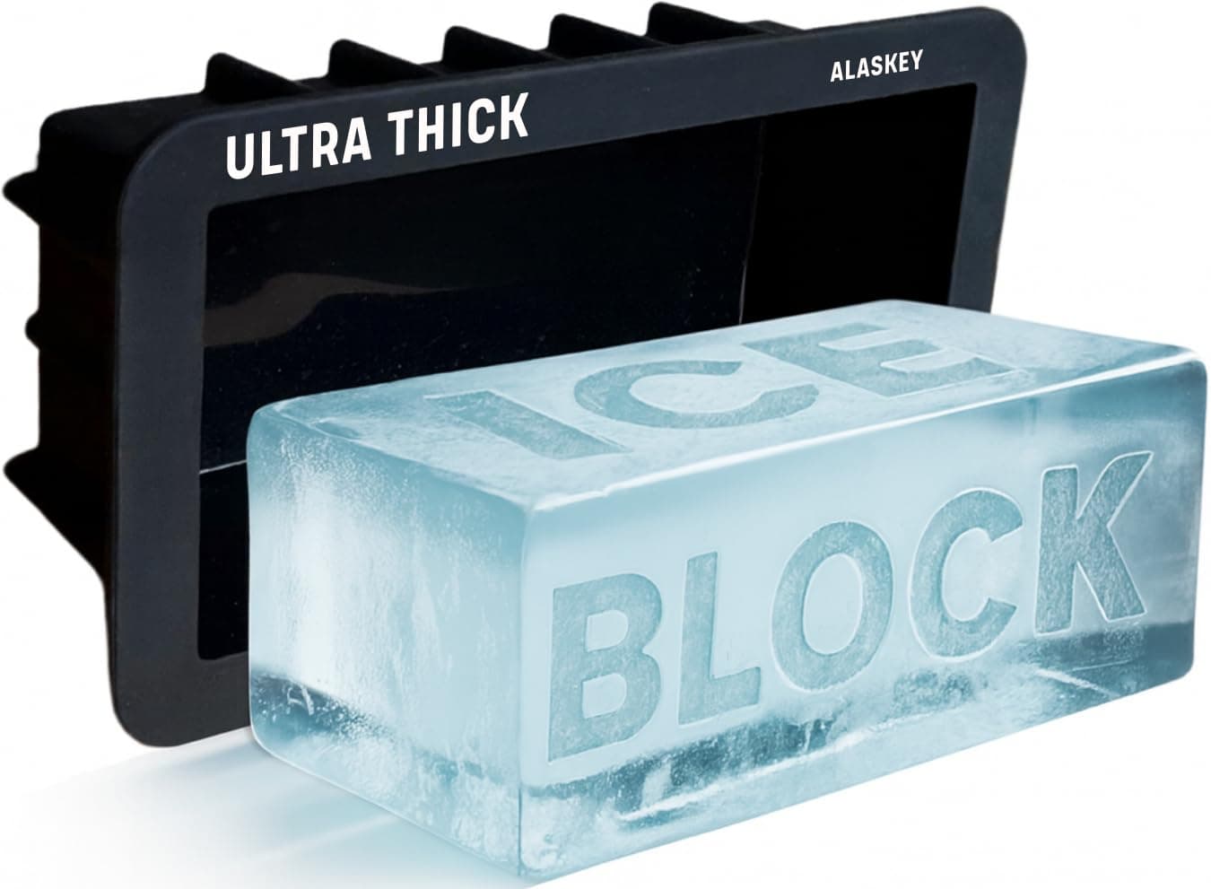 Extra Large Ice Block Mold (Single) - Make the Perfect Ice Brick - Professional Silicone Mold for Making Giant Ice Cubes Great for Ice Baths, Coolers, Bartender Accessories