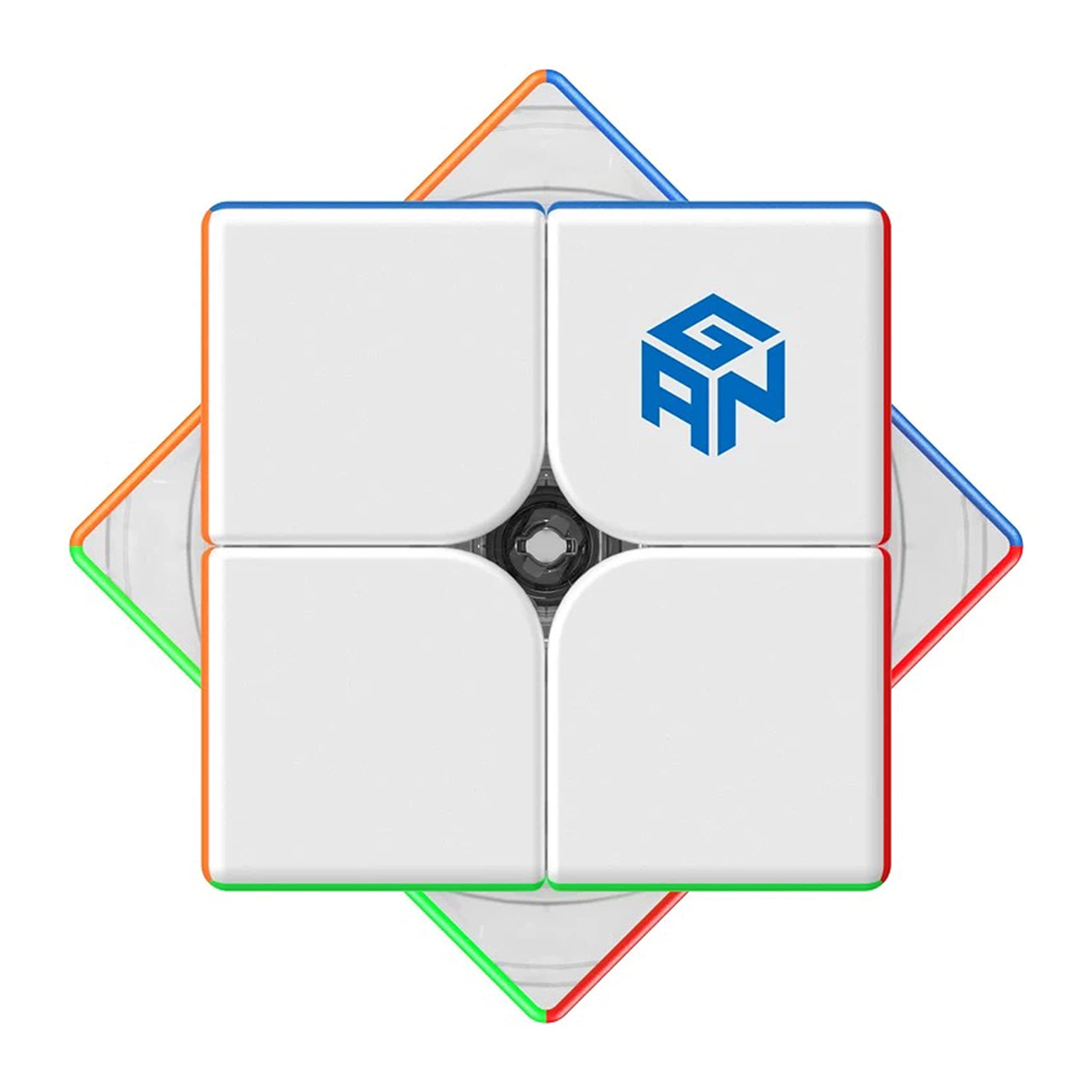 GAN 251 M Air, NEW Model 2x2 Magnetic Stickerless Speed Cube, Excellent Gans 2x2x2 Stickerless Mini Magnetic GAN Cube, Super Lightweight & Fast (251M Air Frosted Matte Finish)