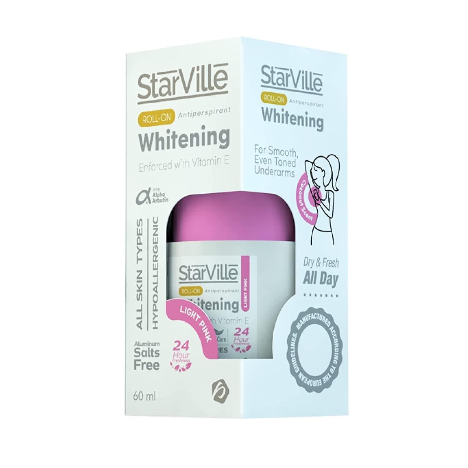 Star Ville roll on whitening light pink free 60 ml