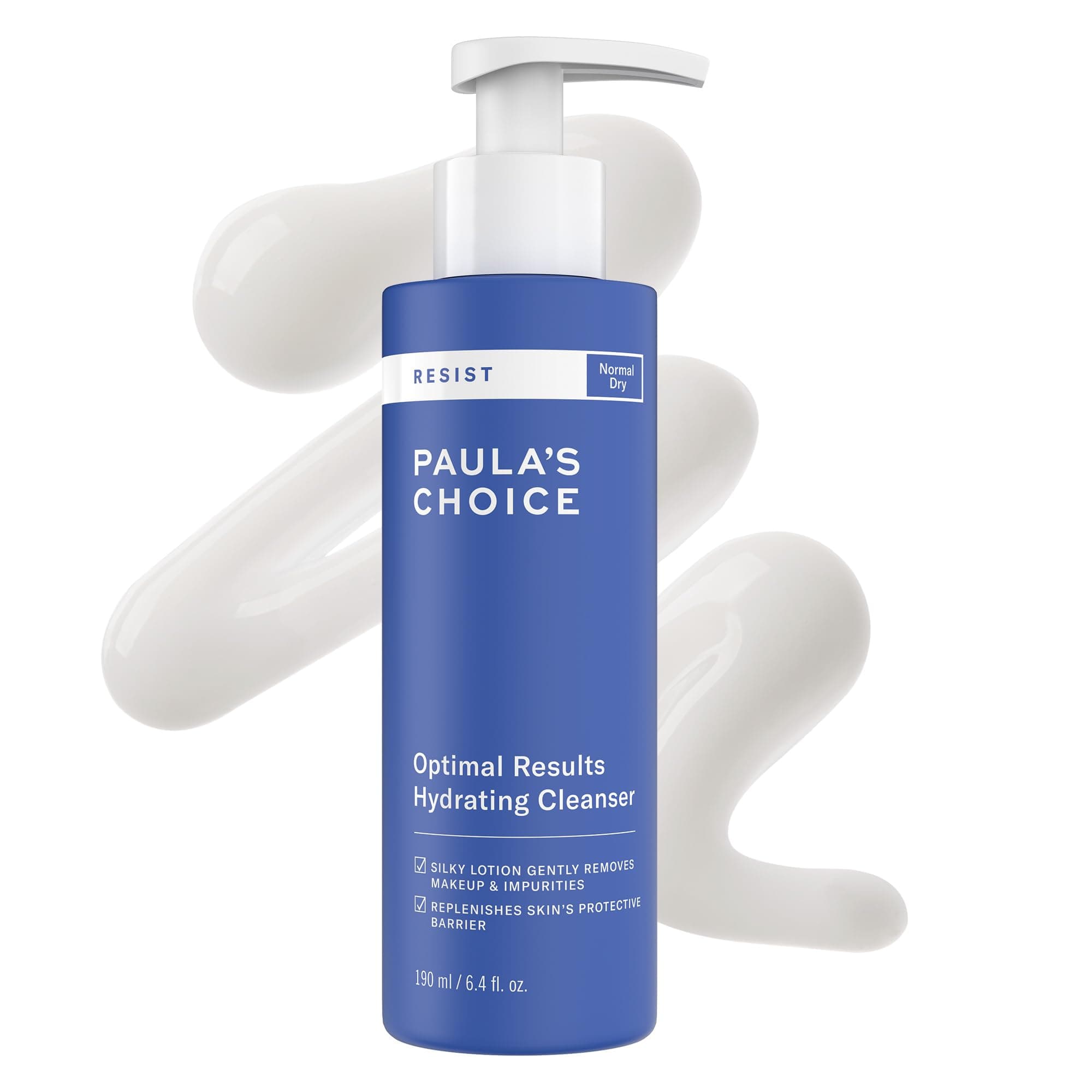 Resist Optimal Results Hydrating Cleanser with Green Tea and Chamomile for Normal to Dry Skin - 6.4 oz by Paula's Choice