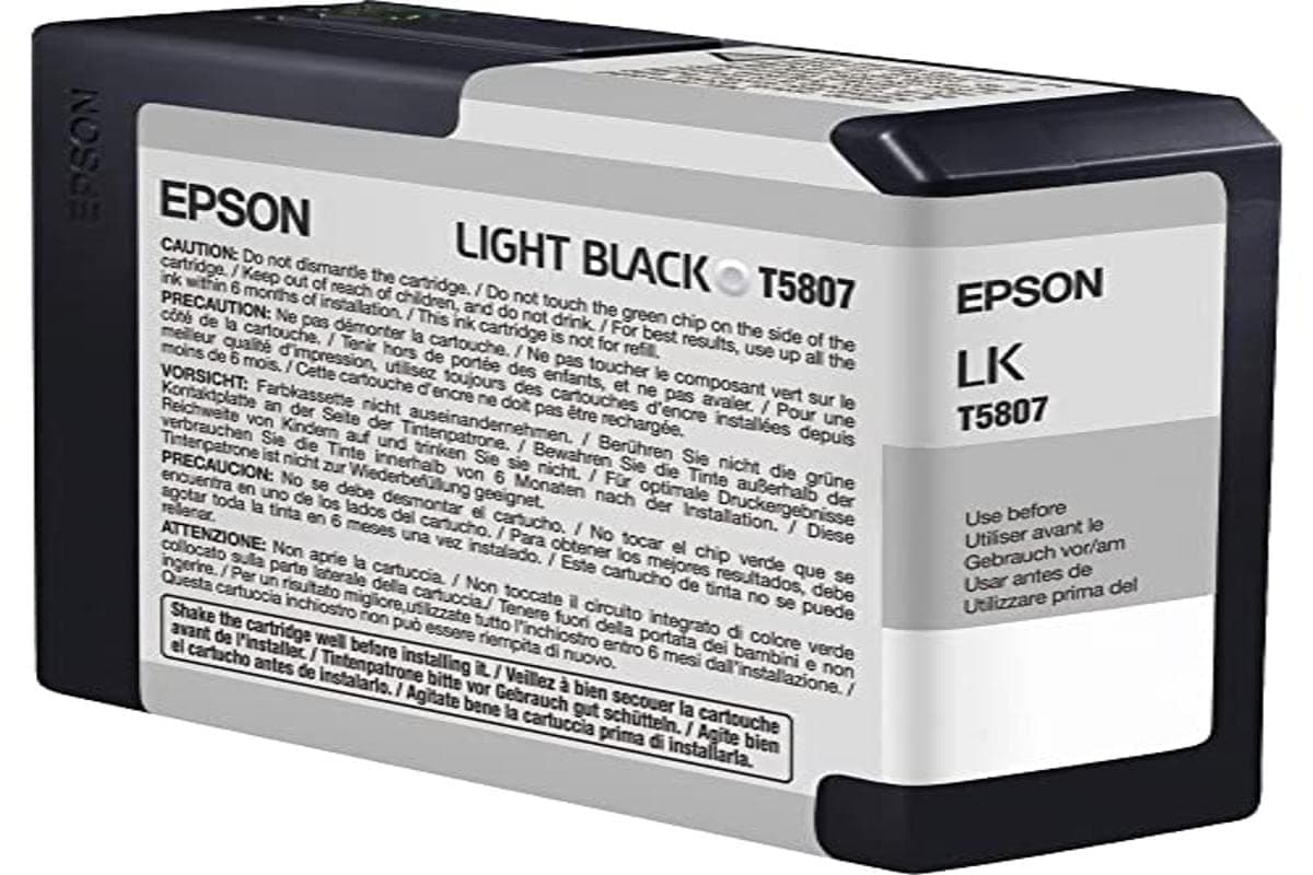 EPSON T5807 Ink Photo Light Black Standard Capacity 80 ml Pack of 1