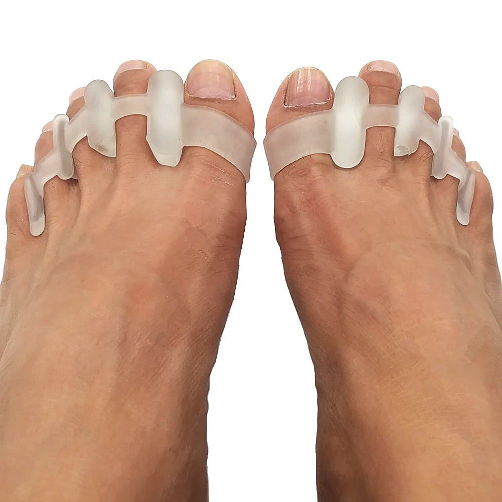 Gel Toe Separators and Bunion Toe Spacers for Men and Women Toe Straightener Corrector Splint (1 Pair)