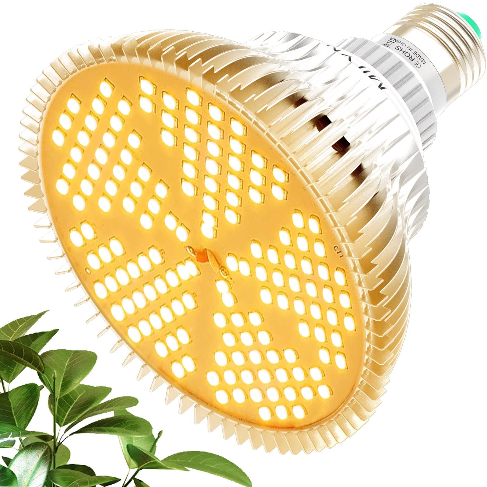 LED Grow Light Bulb 100W Sunlike Full Spectrum Grow Lamp 150 LEDs Plant Lights, E27 Grow Lights for Indoor Plants, Hydroponic Growing Greenhouse Succulents Veg and Flower Plant Lamp