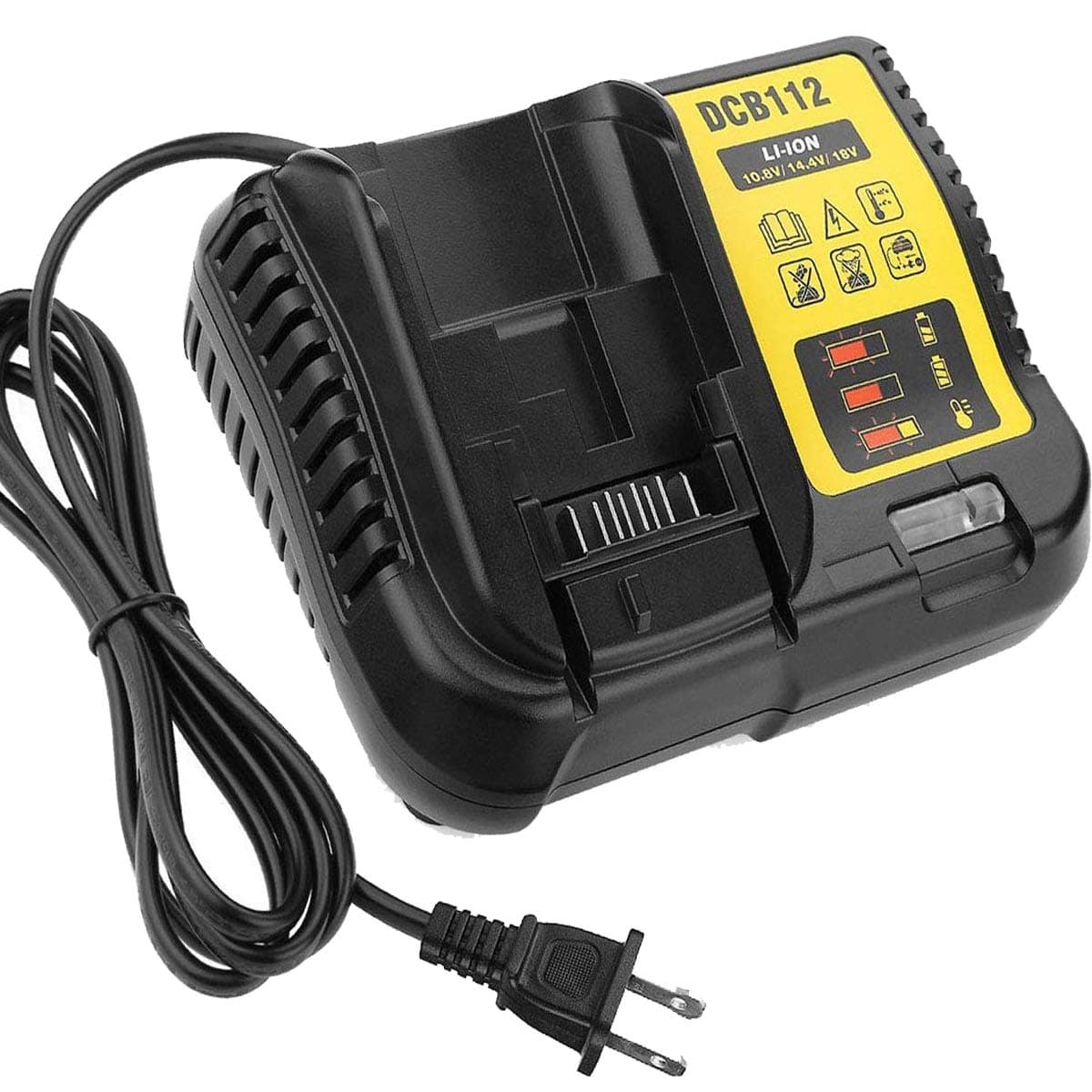 VINIDA DCB112 12V - 20V Max Lithium-ion Battery Charger Replace DCB101 DCB105 DCB115 DCB107 - Use for DCB100 DCB121 DCB123 DCB203 DCB204