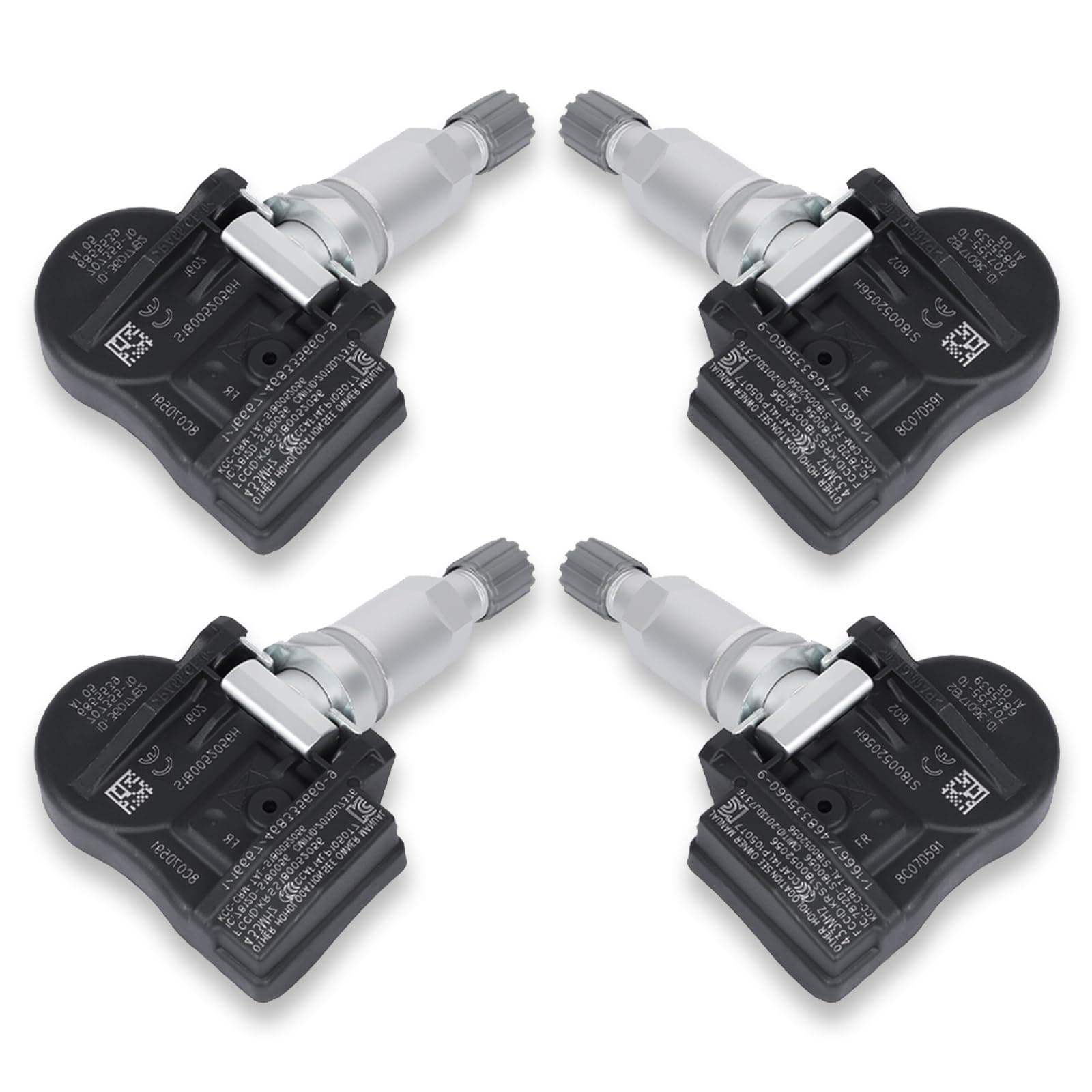 36106856209 Tire Pressure Sensors Pack of 4 - Fit for BMW 2 3 4 Series i3 i8 X1 X2 X5 & for Mini Cooper 2017-2018