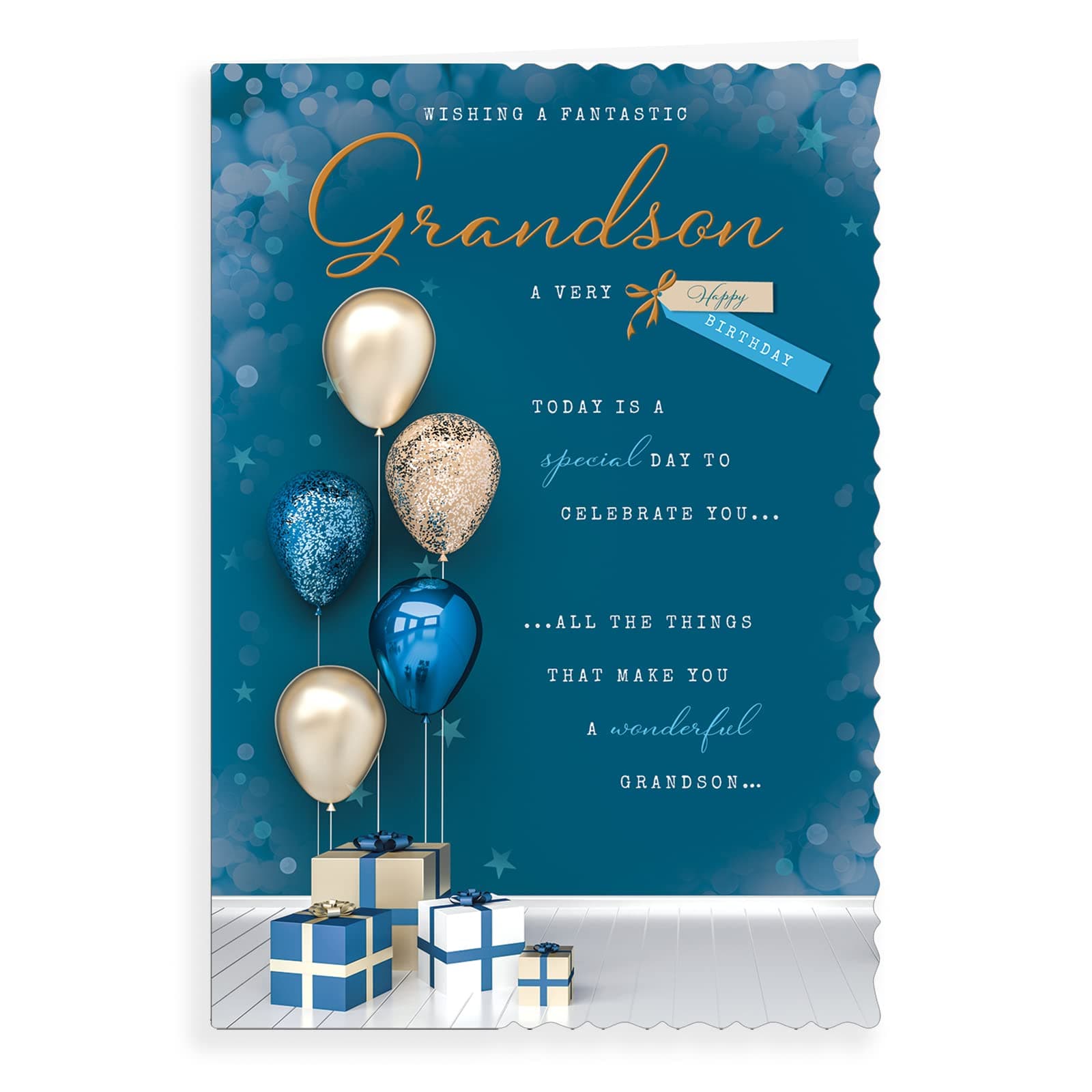 Birthday Card Grandson - 9 x 6 inches
