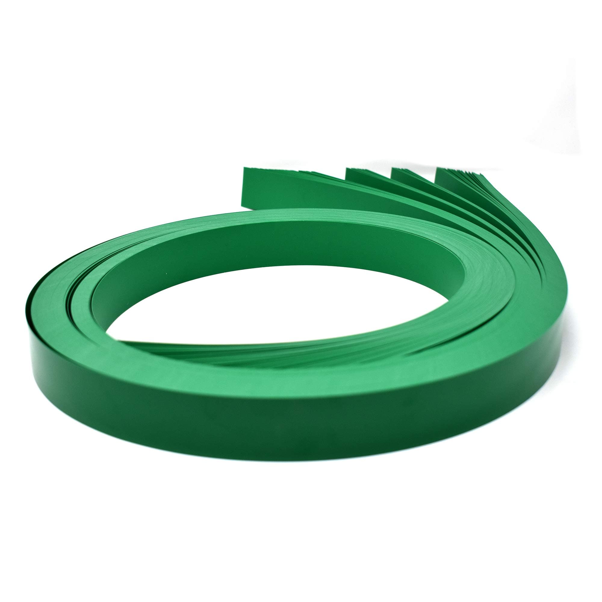 STORE FIXTURES DIRECT Decorative Gondola Shelving Pre Cut Vinyl Insert Strips 48" x 1.25" Shelf C-Channel, Green, 100 Pack