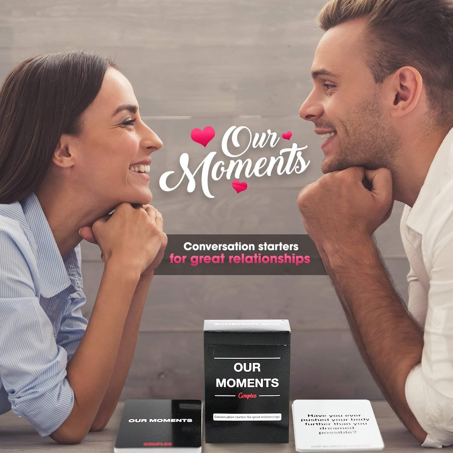 OUR MOMENTS Couples: 100 Conversation Starters for Great Relationships - Fun Conversation Cards Game for Couples