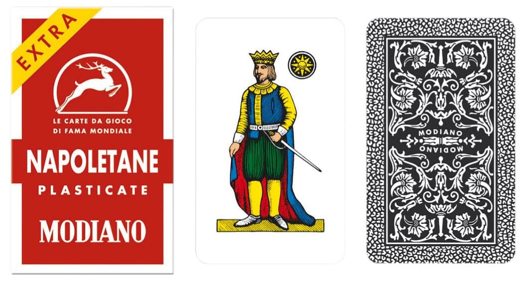 Modiano Napoletane 97/25 Regional Italian Playing Cards. Authentic Italian Deck.