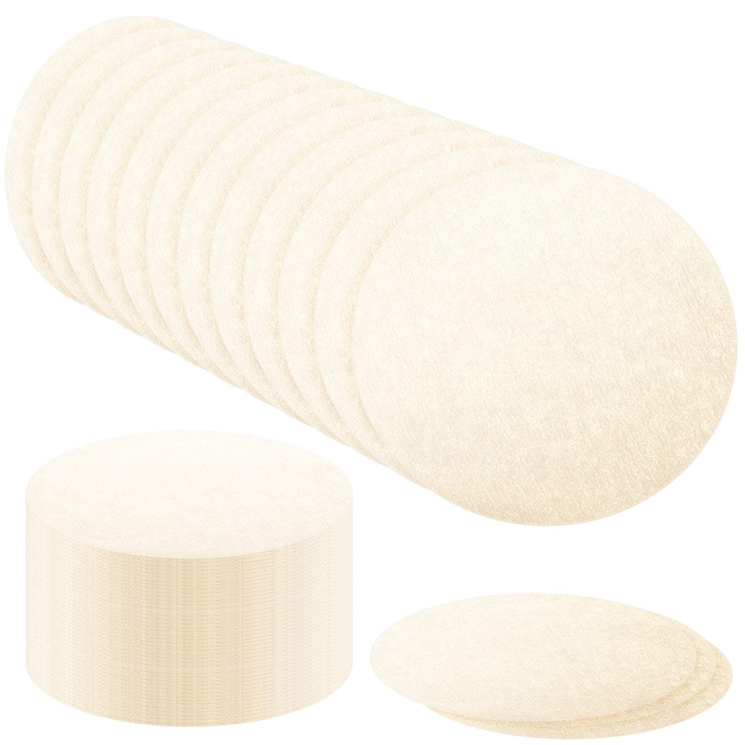 Outus 500 Pieces Replacement Paper Filters Compatible with Aeropress Coffee Makers Round 2.5 Inch Paper Filters Disposable for Espresso Coffee Makers (Unbleached)