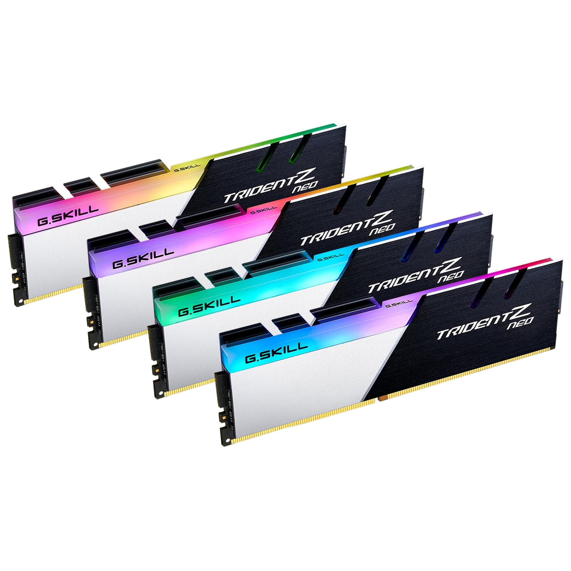 Trident Z NEO Series 32GB (4X 8GB) 288pin SDRAM (PC4-28800) DDR4 3600 CL18-22-22-42 1.35V Quad Channel Desktop Memory Model F4-3600C18Q-32GTZN, Multi-Colour
