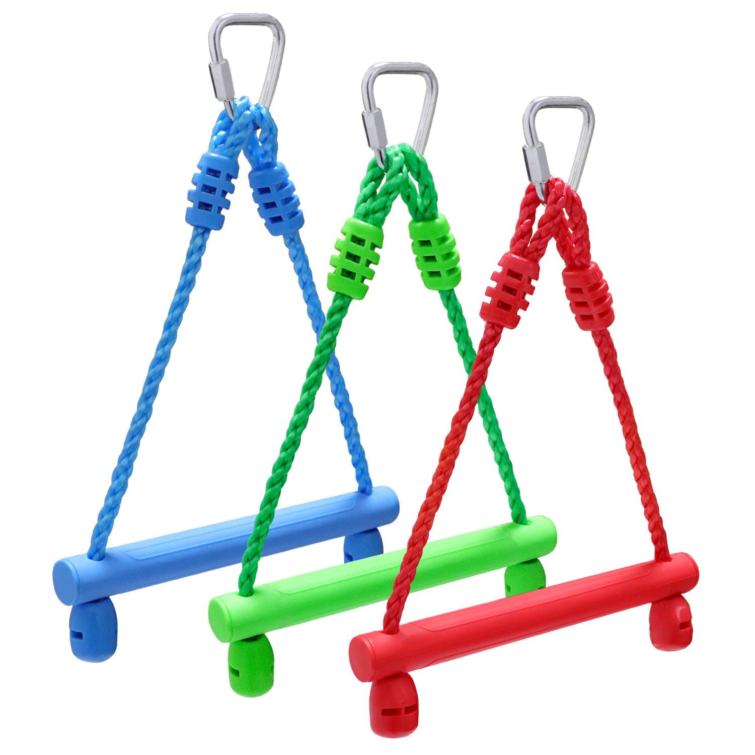 3-Pack Kids Ninja Monkey Bars - Trapeze Swing Bars for Ninja Obstacle Course