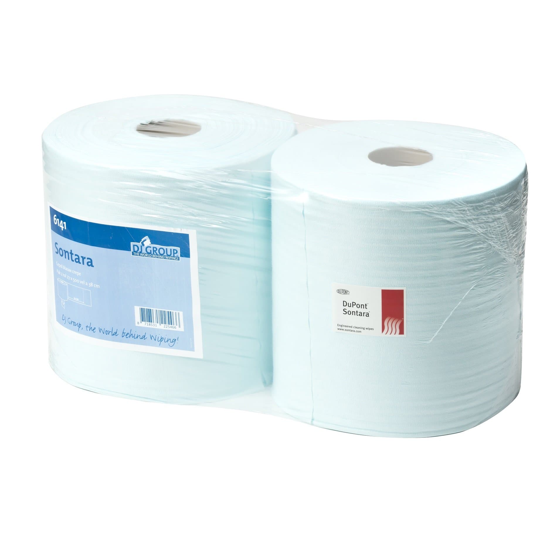 Sontara Cepol Blue Disposable Viscose and Polyester Cleaning Cloths 2 Rolls 27 x 38 cm Pack of 500