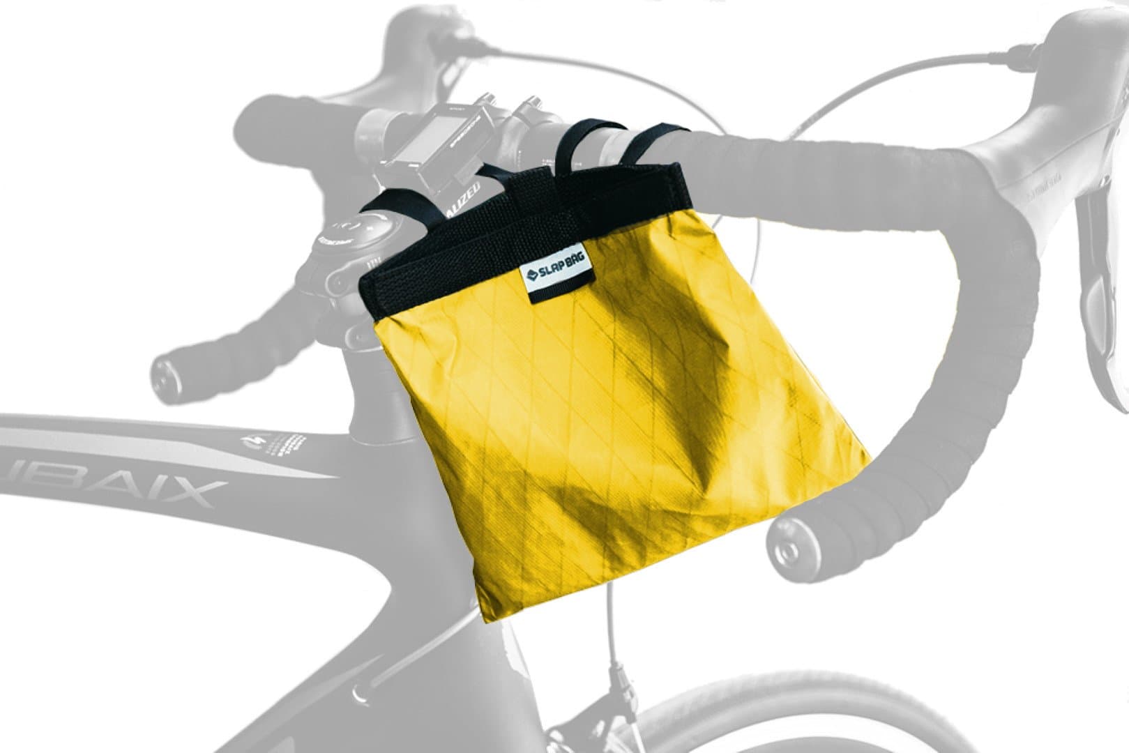 Slap Bag A Bike Bag that Opens with One Hand, Slap it Closed, Yellow