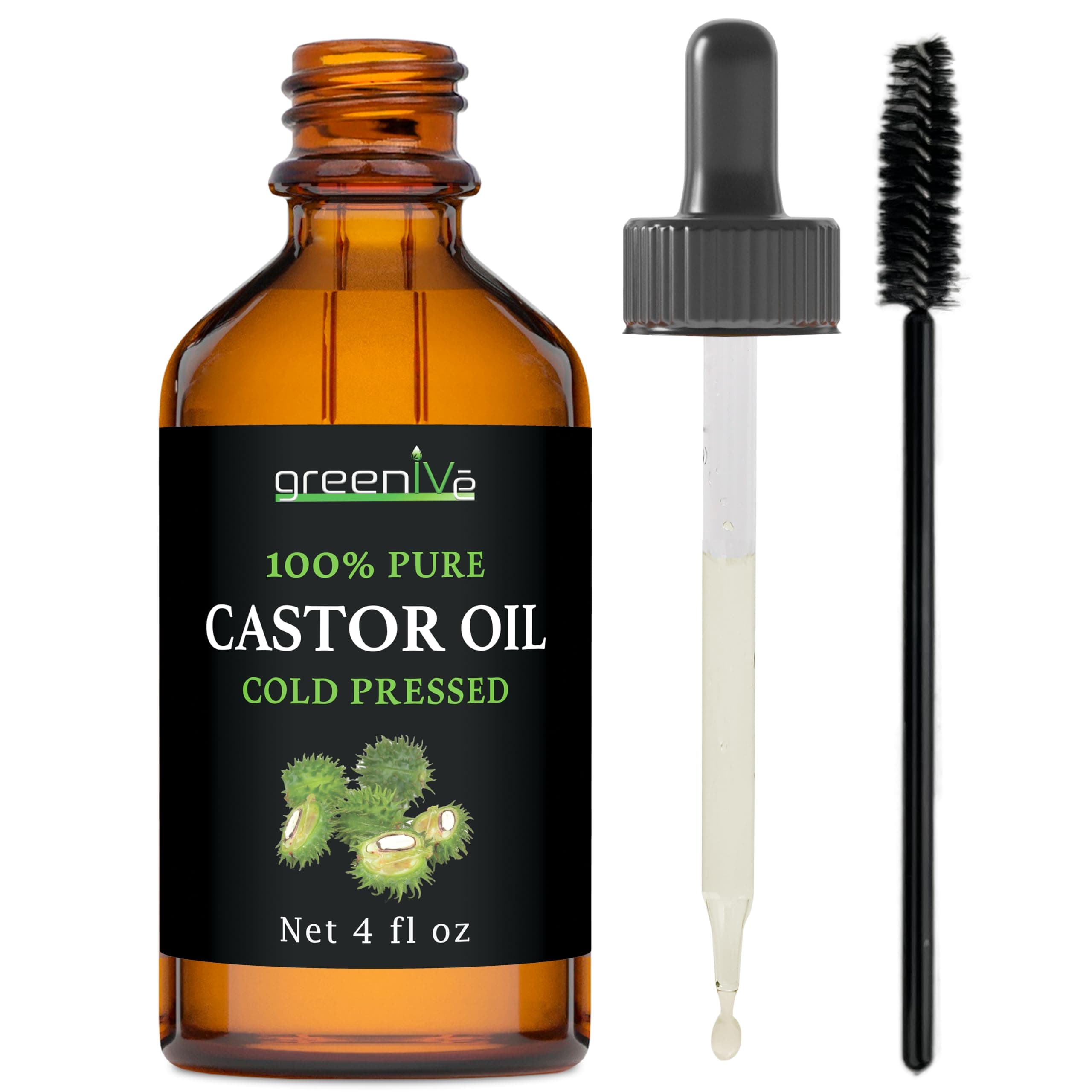 GreenIVe - 100% Pure Castor Oil - Cold Pressed - Hexane Free - Exclusively on Amazon ... (120ml)