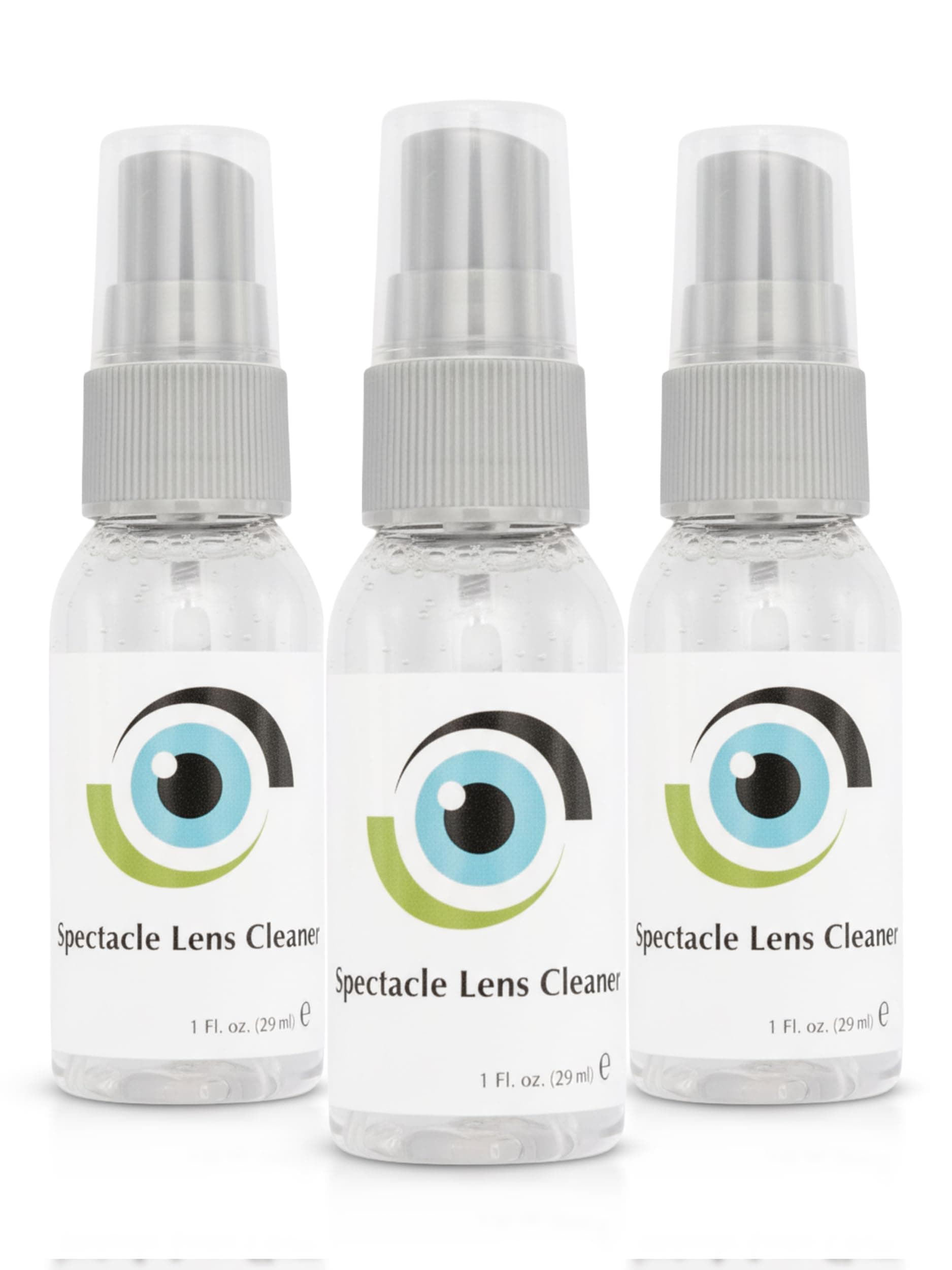SPORTS WORLD VISION Leader Liquid Lens Cleaner for Glasses 3x29 ml, 1 Fl oz Bottle for Glasses Cleaner, Other Contact Lenses Solution - Alcohol Free Glasses Spray Cleaner Suitable for All Coatings