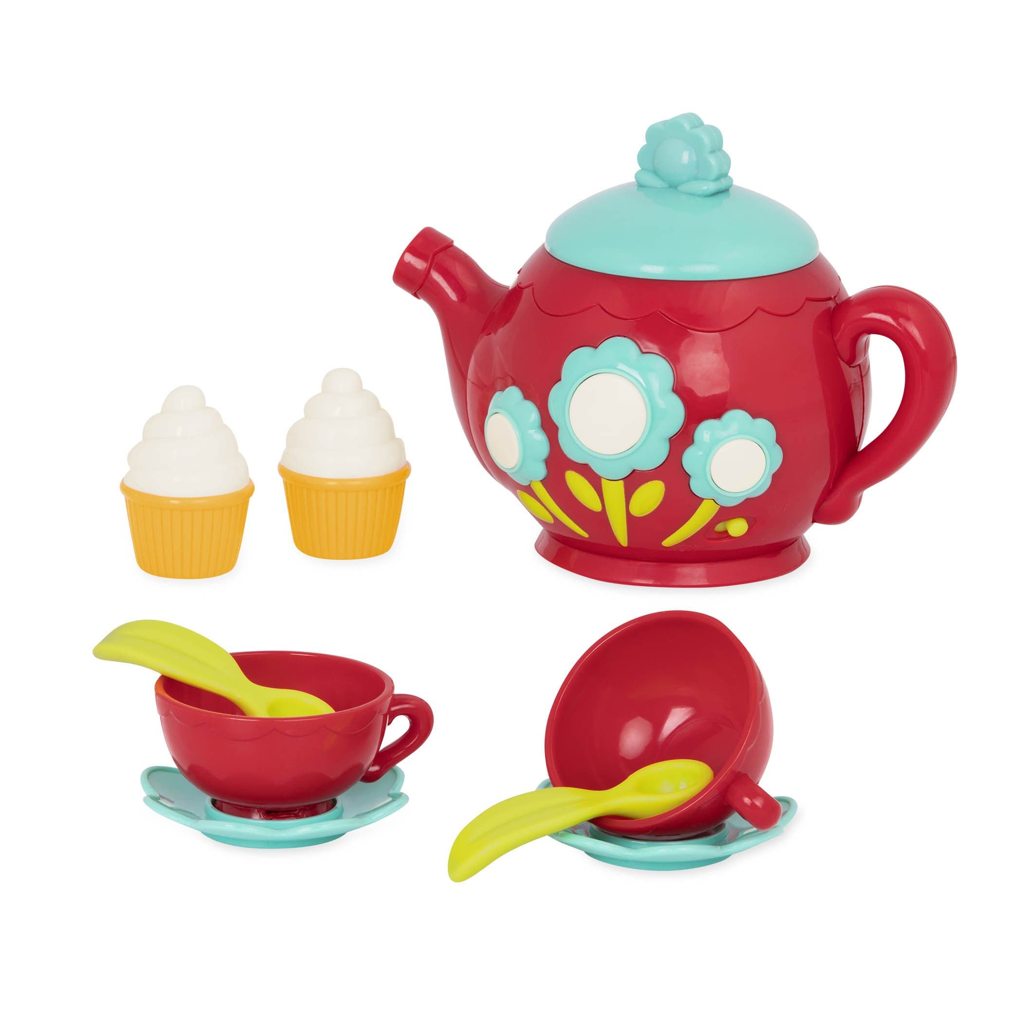 Musical Tea Playset - Kids Tea Party Set and Teapot with Sounds for Kids Age 3 Years+