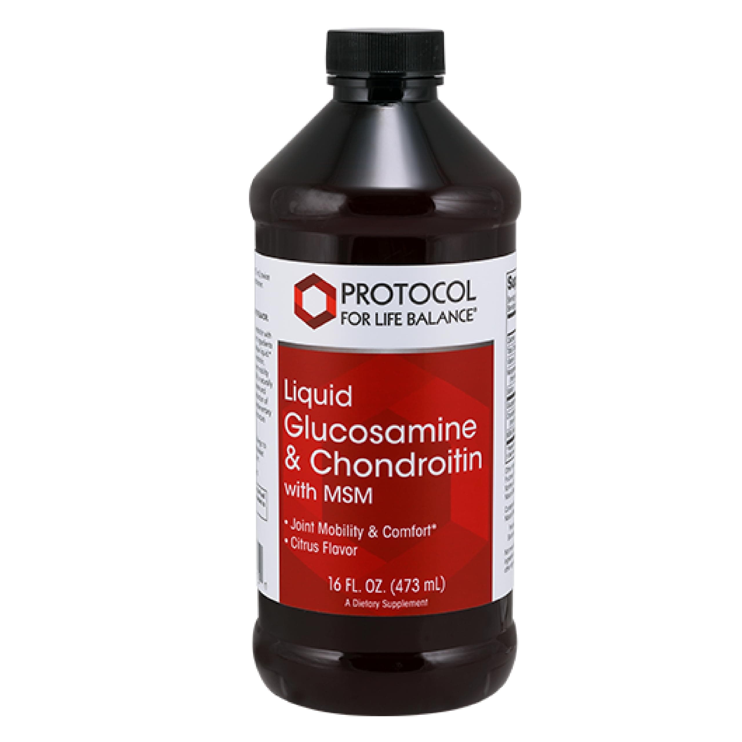PROTOCOL FOR LIFE BALANCE Liquid Glucosamine & Chondroitin with MSM - Joint Support - Chondroitin MSM Supplement - Egg Free & Dairy Free - 16 fl oz