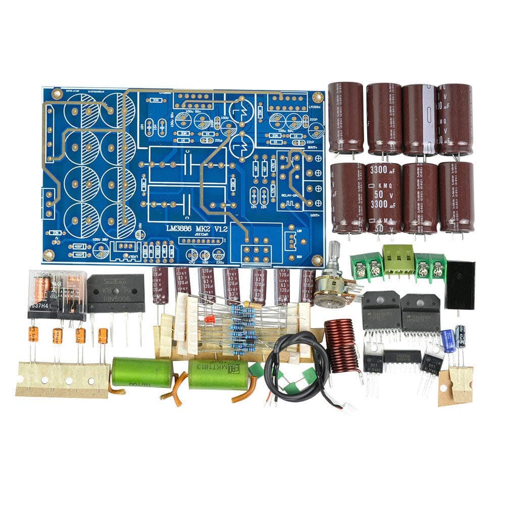 LM3886 Audio Amplifier Board Dual Channel Top Component Collector Amplifier Board DIY Kits 68Wx2