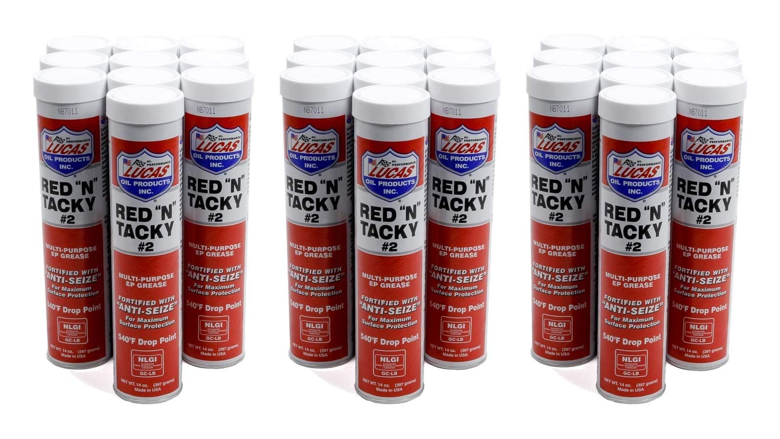 10005-30 Red-N-Tacky Grease - 14 oz. Tube, (Case of 30)