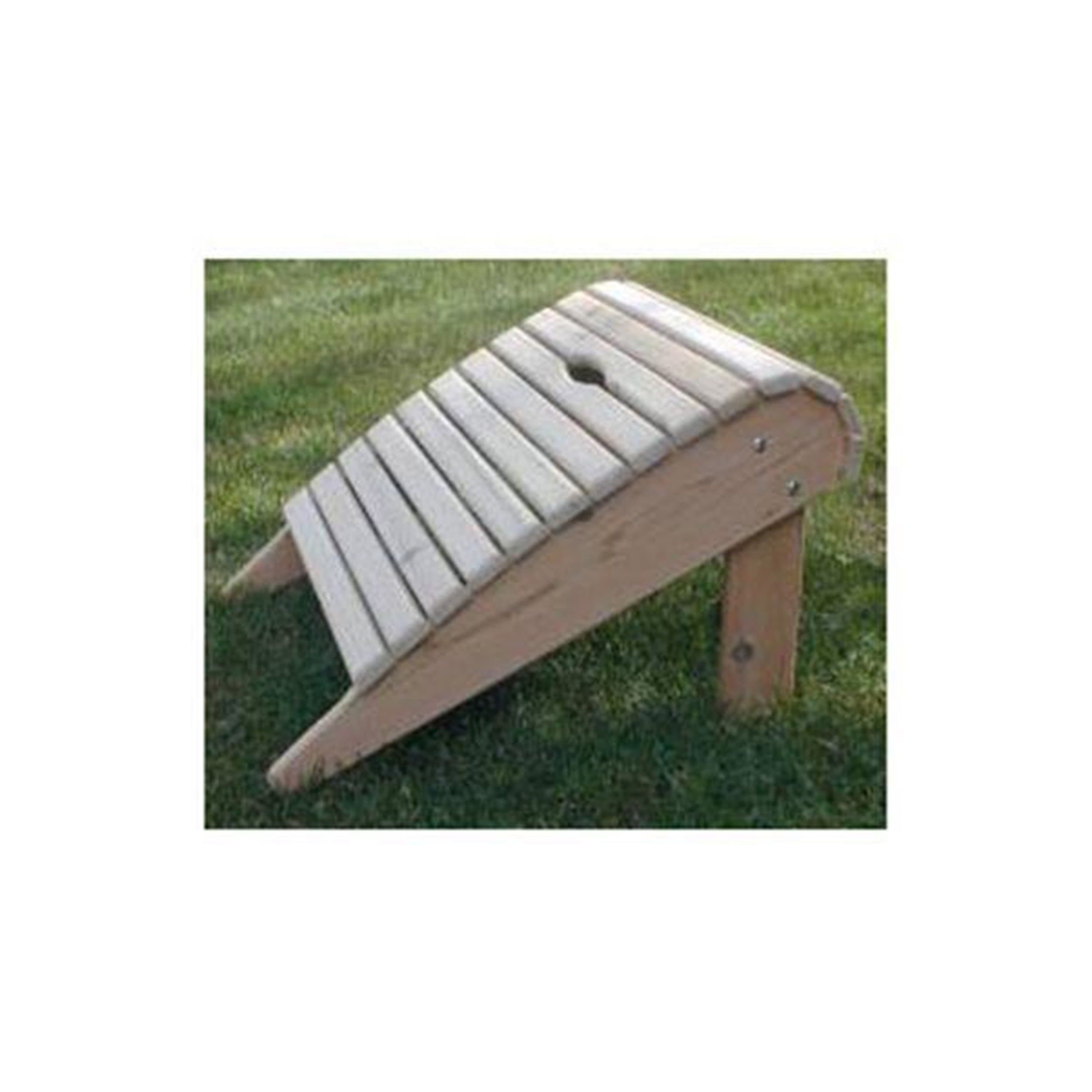 Woodcraft Project Paper Plan to Build Adirondack Footrest - Material Not Included