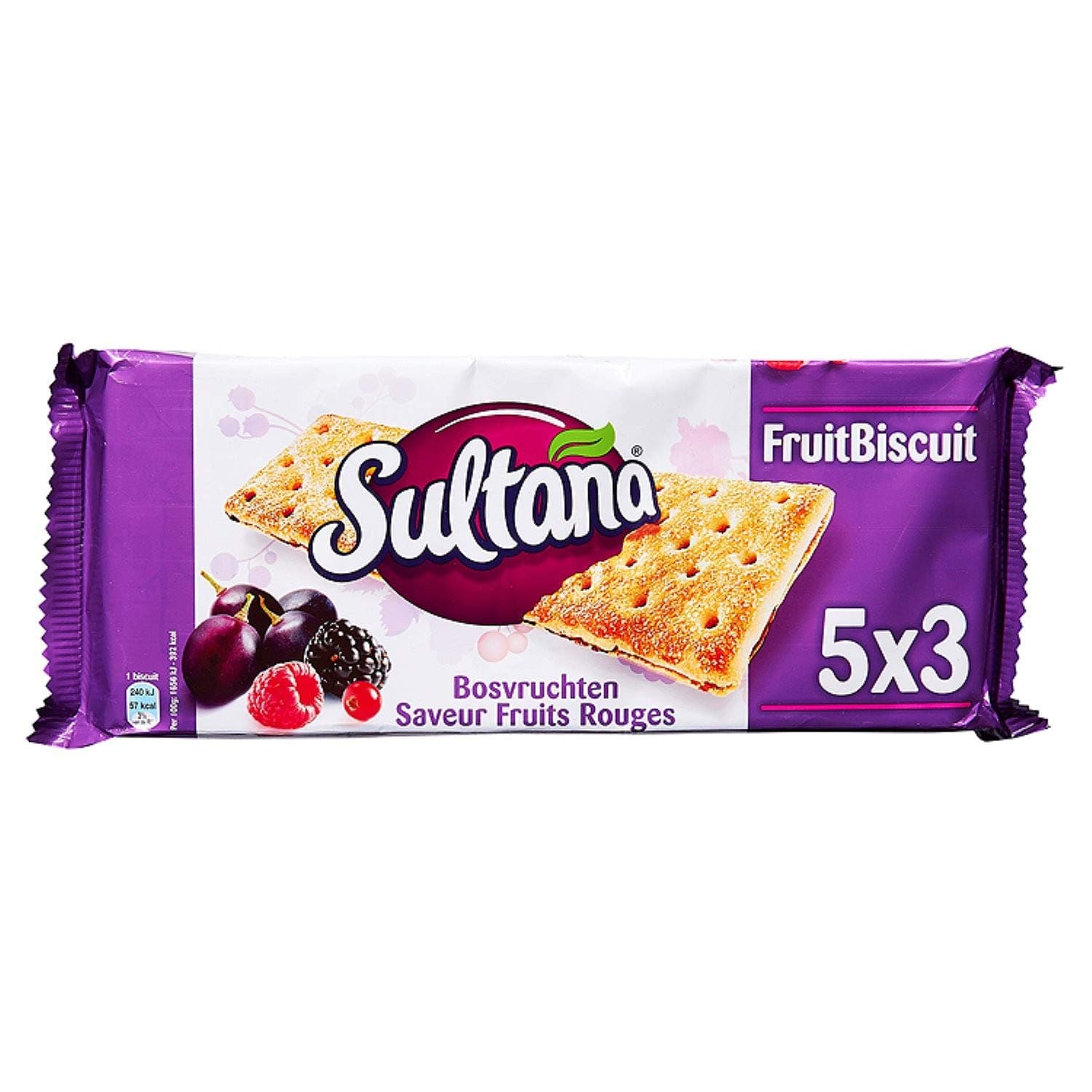 Blueberry Biscuit Portion Packs | Sultana | Forest fruits 5 x 3 pieces | Total Weight 7.69 ounce