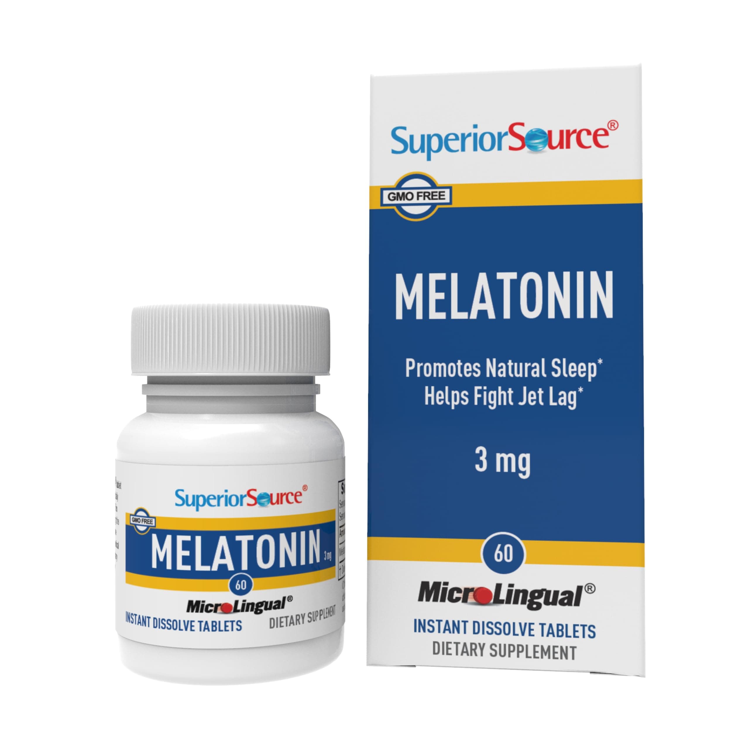 Melatonin 3 mg - Healthy Sleep Support Supplement for Adults - Melatonin Formula with Chamomile Aids Relaxation & Restful Sleep - 60 Sublingual Dissolving Tablets