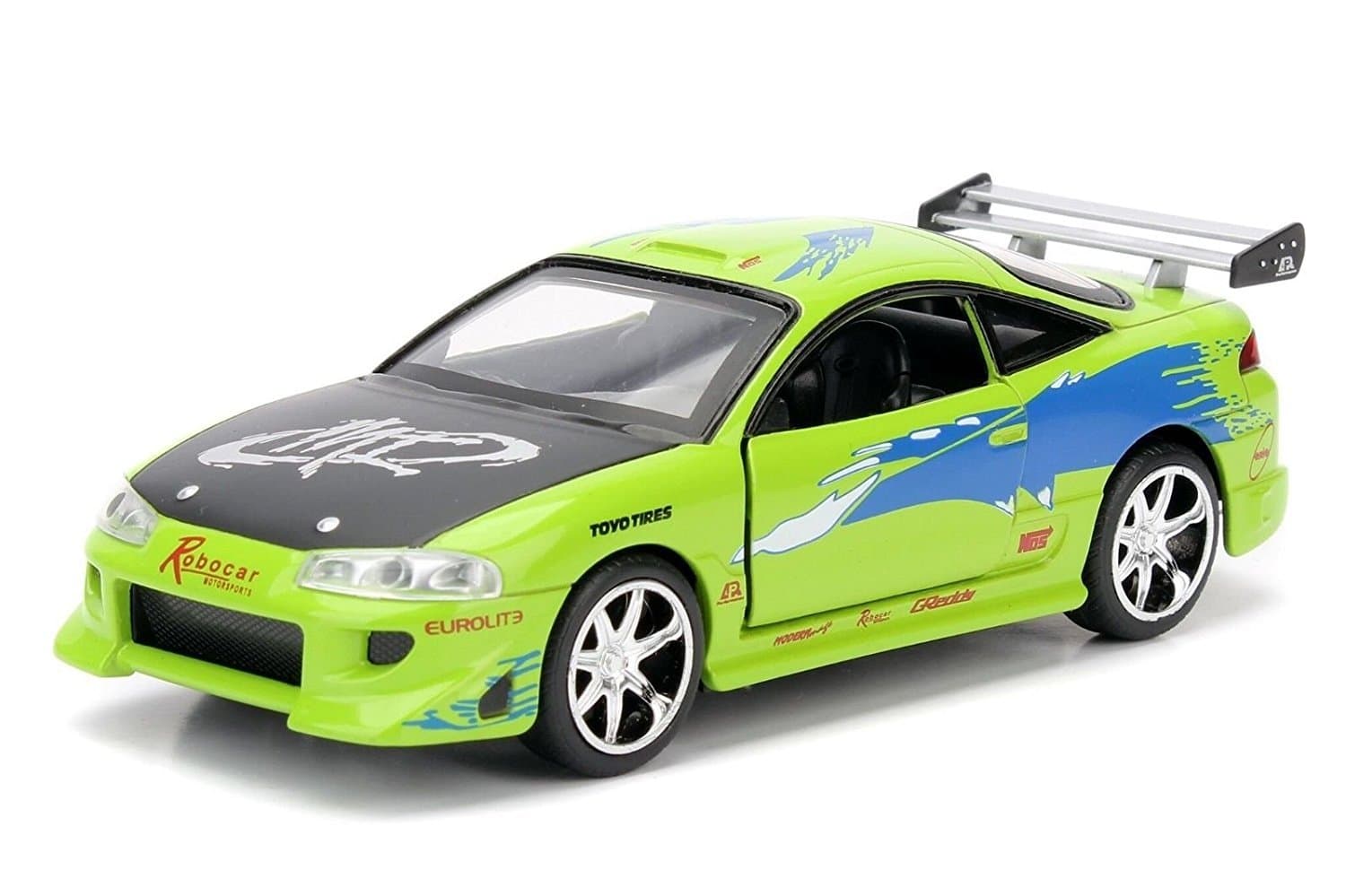 Metal Mitsubishi Eclipse Diecast Car, Pack of 1, Green
