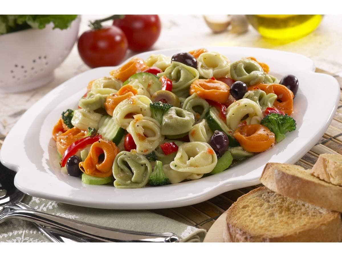 Rosina Food Tri Color Cheese Tortellini Pasta, 10 Pound -- 1 each.
