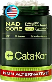 NMN Supplement Alternative – Liposomal NAD+ Supplement – Third-Party Tested – NAD CORE – 30-Day Supply – 60 Capsules