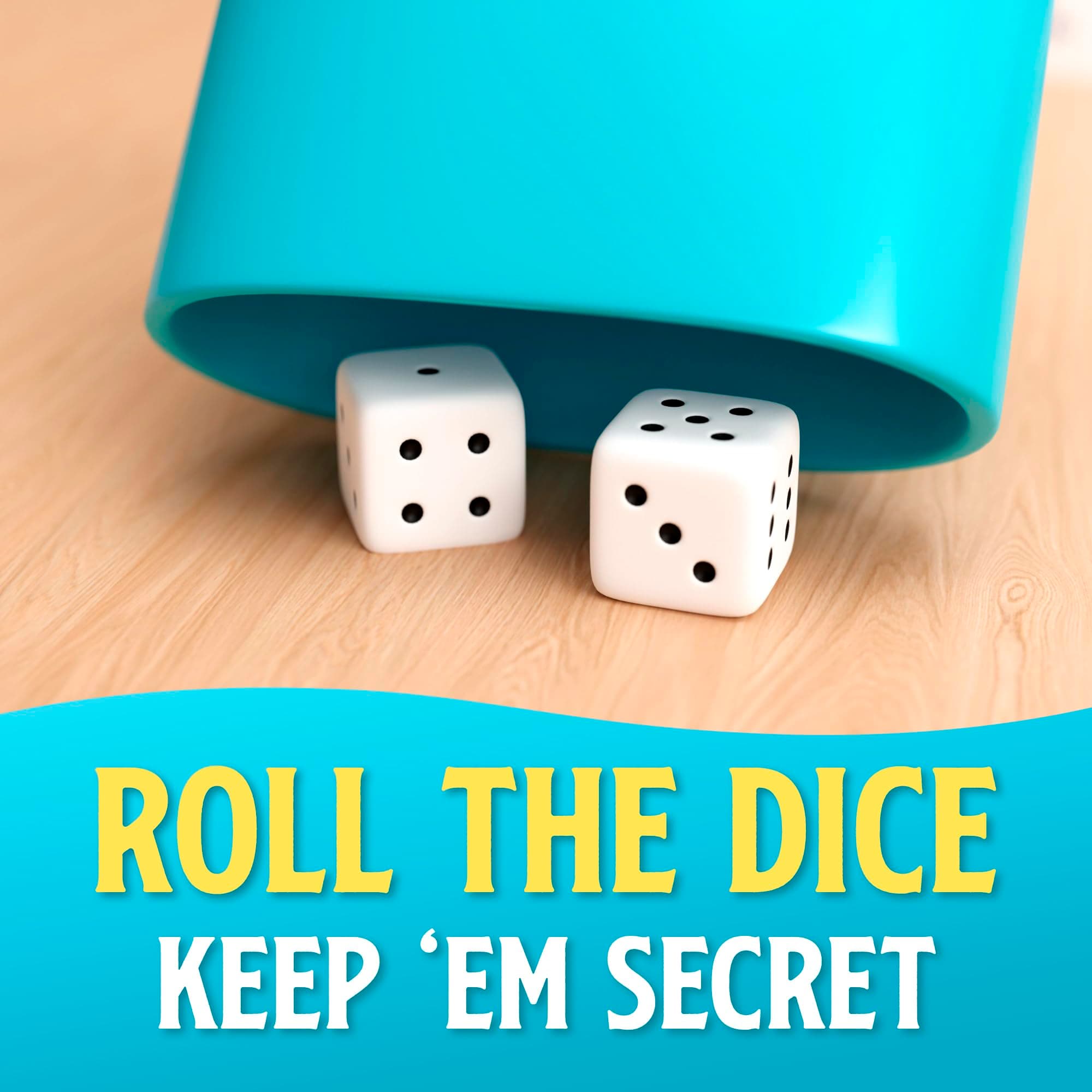 Blue Wasatch Games Bamboozled - A Hilariously Fun Bluffing Dice & Card A Perfect Family-Friendly Party Game for Kids, Teens & Adults. Fast, Fun, and Super Easy to Learn - 5 Minute Video.