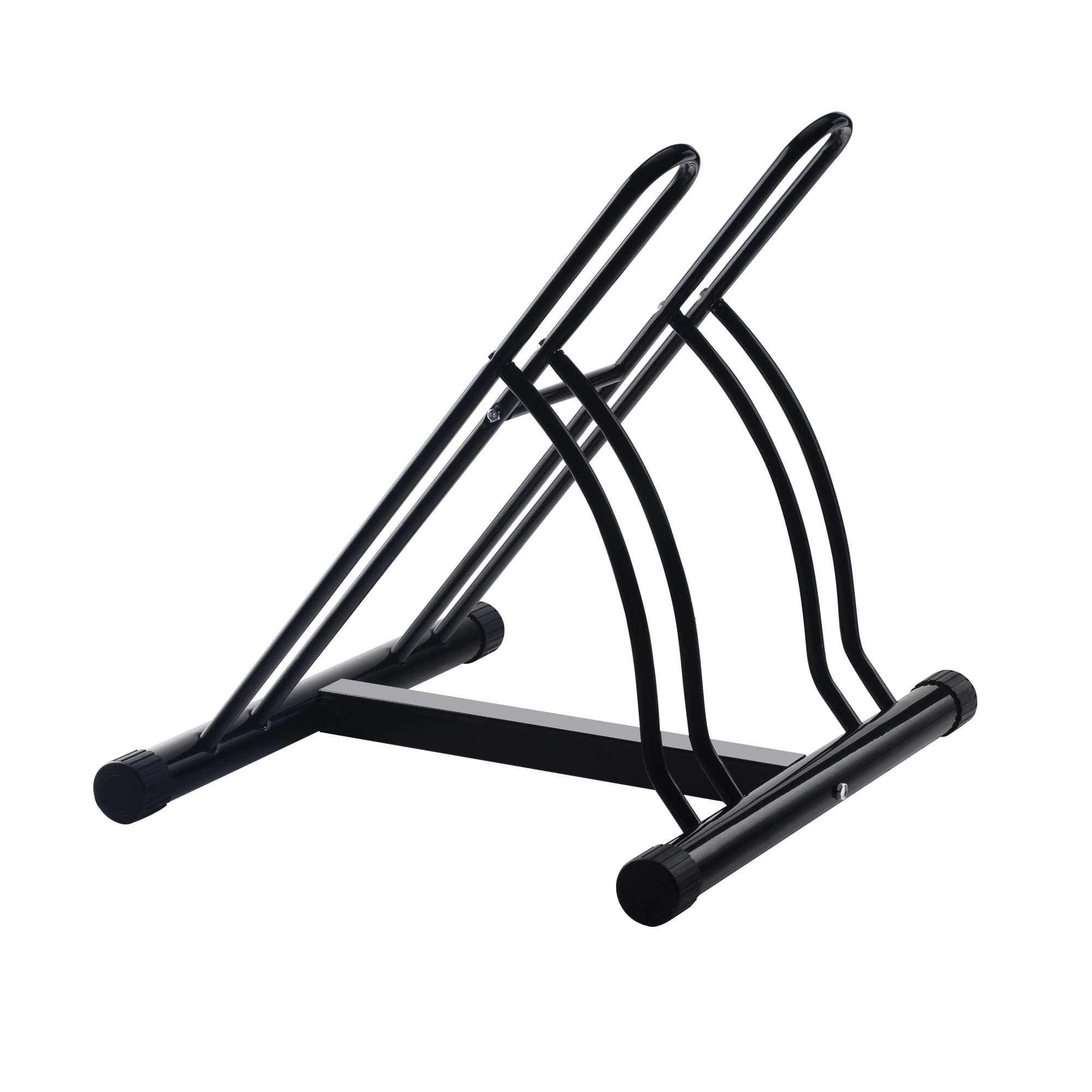 RAD Cycle products Mighty Rack Two Bike Floor Stand Bicycle Instant Versitile Pro Quality Bike Park