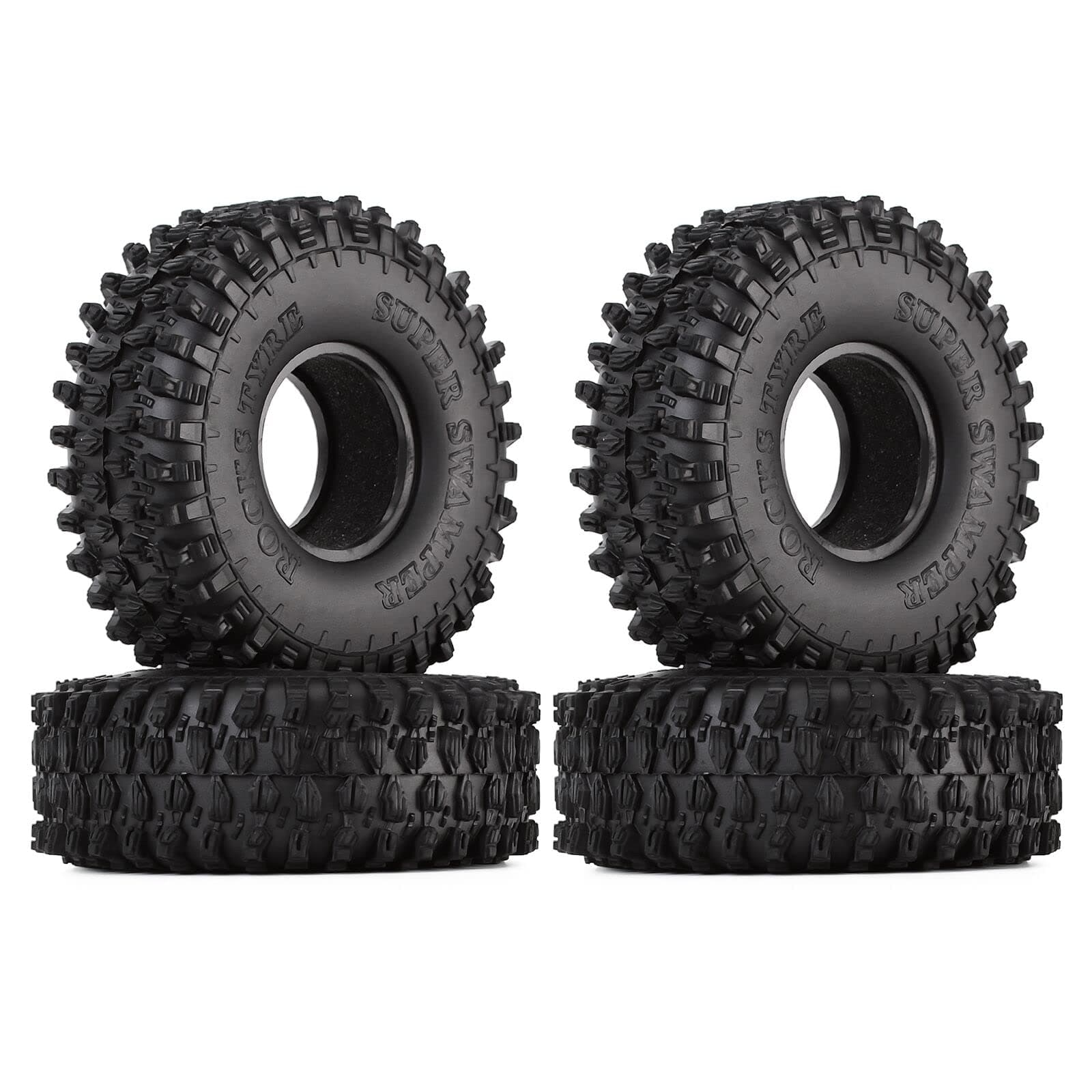 4PCS 4.7 Inch Outer Diameter RC Crawler Tires,1.9 Inch Tires for Axial SCX10 90047 SCX10 III AX103007 Traxxas TRX-4