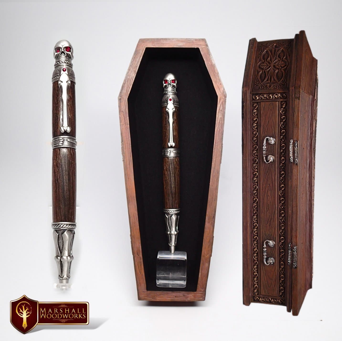 Skull and Bones Pen WITH Coffin Pen Case!